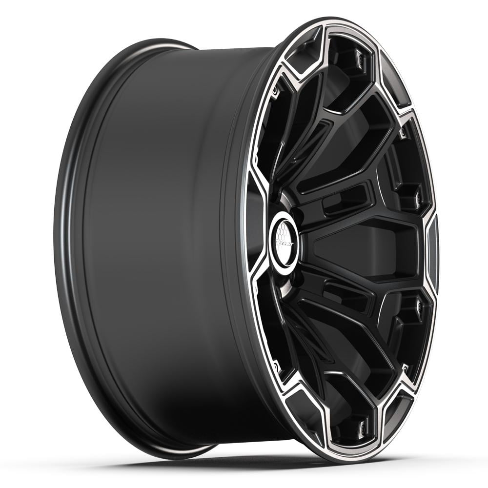 DEFIANT Wheels DF03 Performance Rim (Satin Black with Dark Satin Charcoal, 20x9 in) 619ym