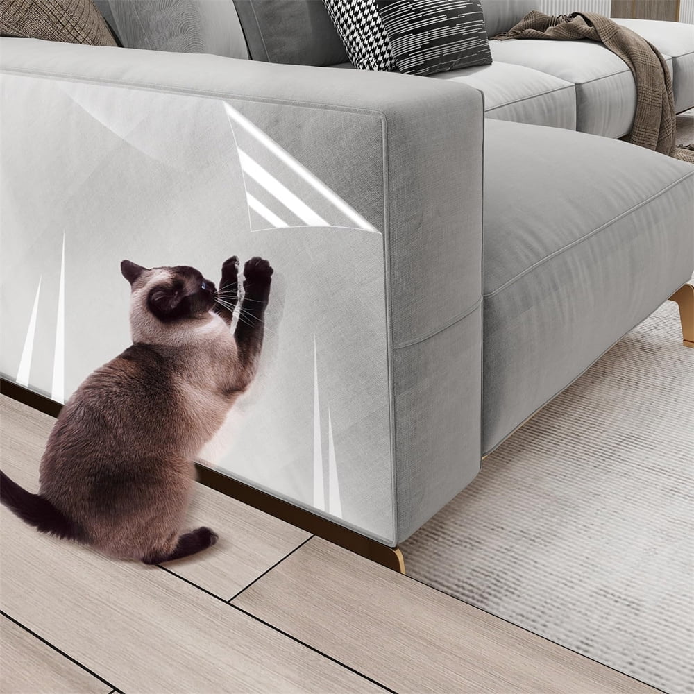 NOGIS Clear Wall Protector Contact Paper, Self-Adhesive Oil-Proof Film for Kitchen Cabinets and Furniture (Clear, 23.6 in x 78.7 in) 5ppqu