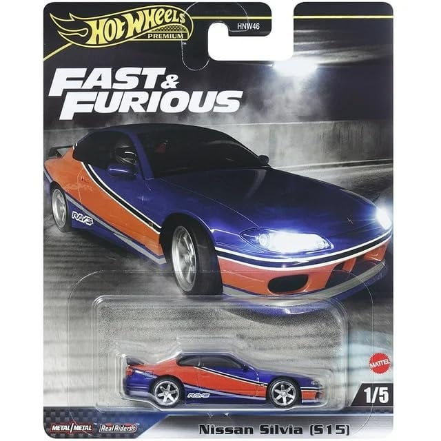 Hot Wheels Fast & Furious Premium Diecast Car Set (5-Vehicle Bundle, 1:64 Scale) oz9p7