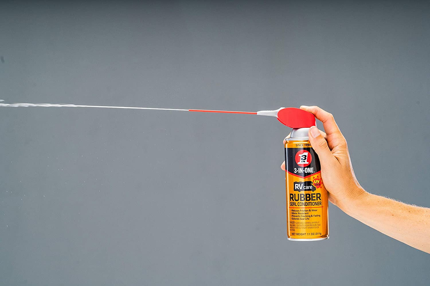 3-IN-ONE RV Care Rubber Seal Conditioner, Water Resistant Protectant Spray (2 Pack, 11 oz) 5u7qo