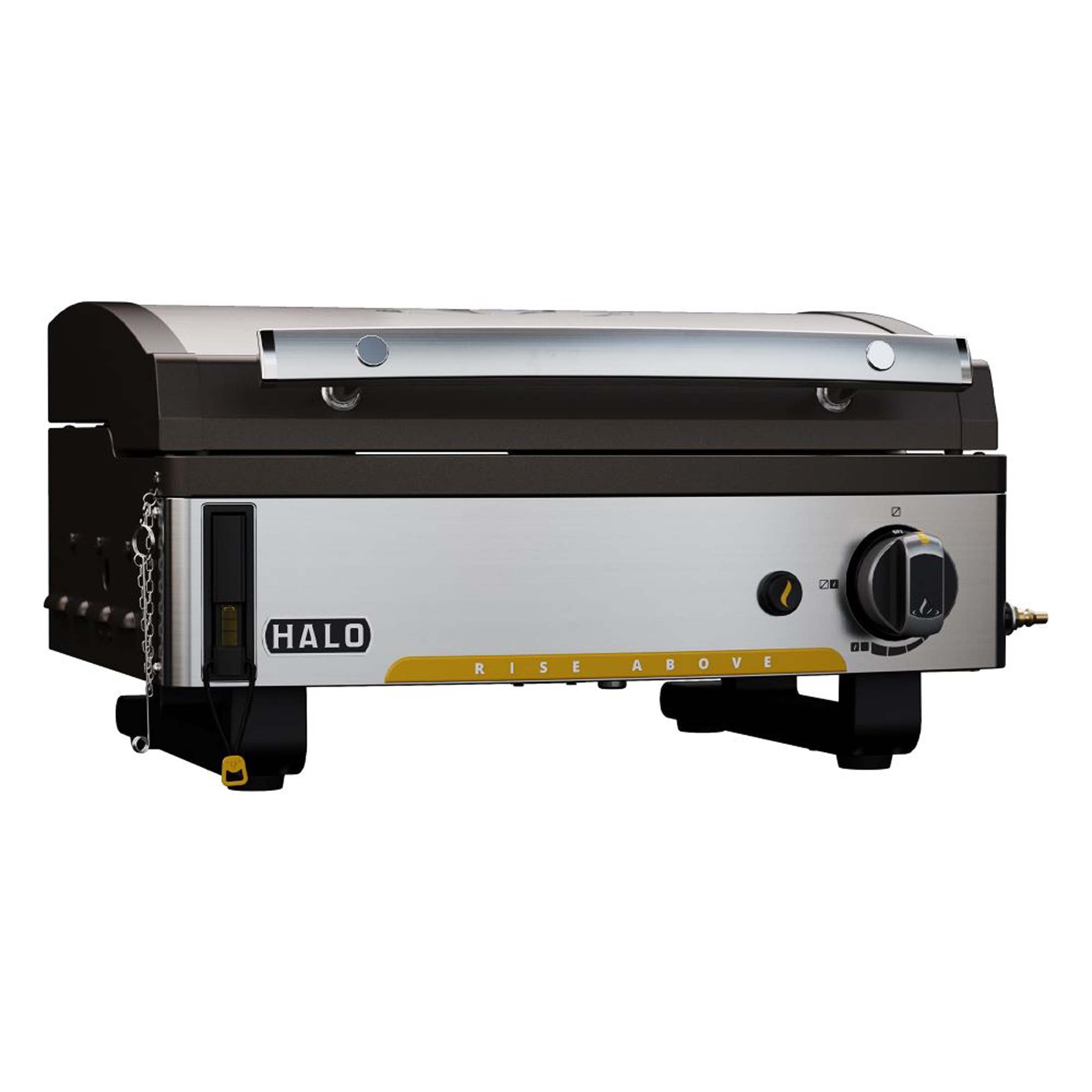 Halo Elite1B 1-Burner Outdoor Propane Gas Griddle with 2-Zone Cooking (Black, 284 sq in) agkdn
