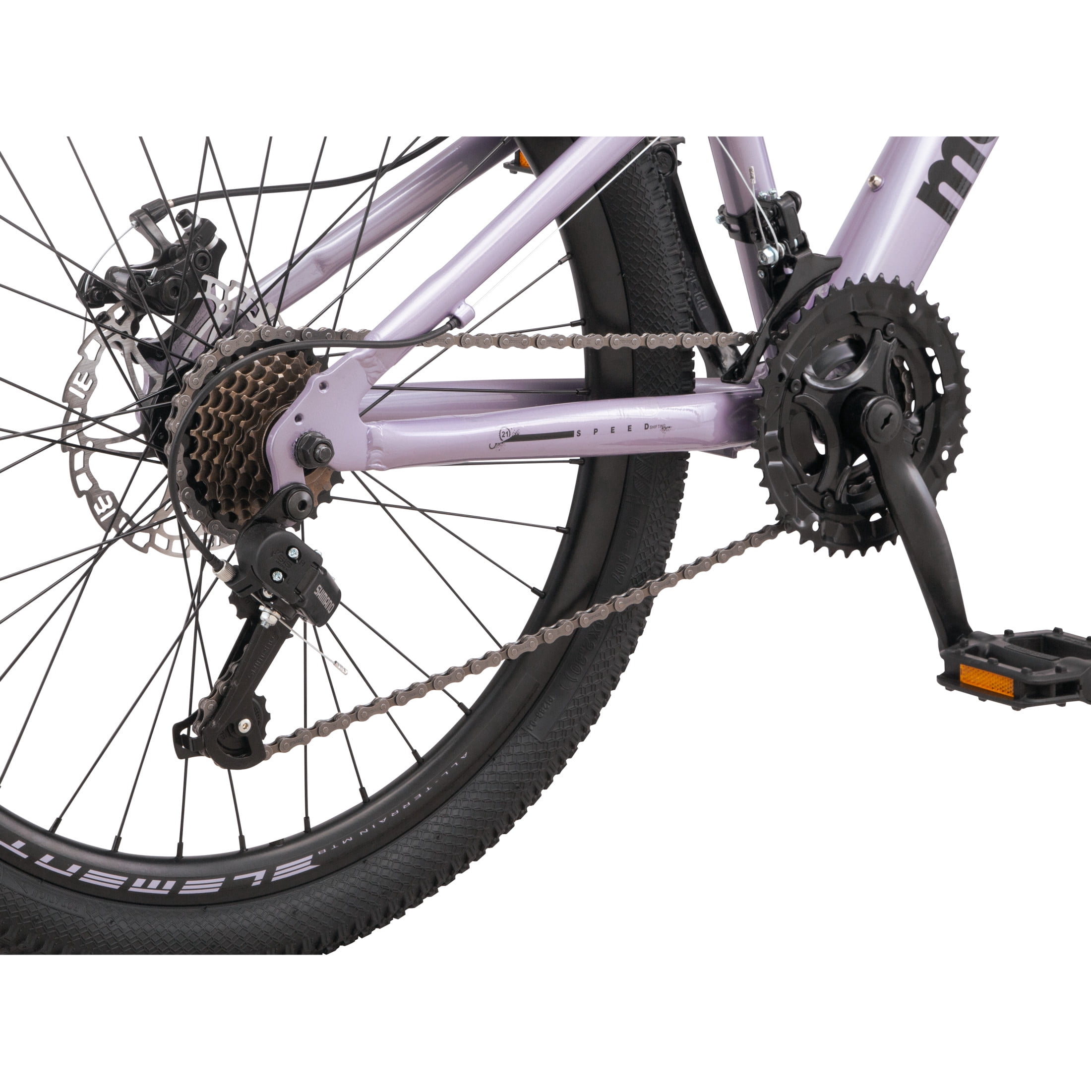 Mongoose Grafton Mountain Bike (Purple, 24 in) huov6