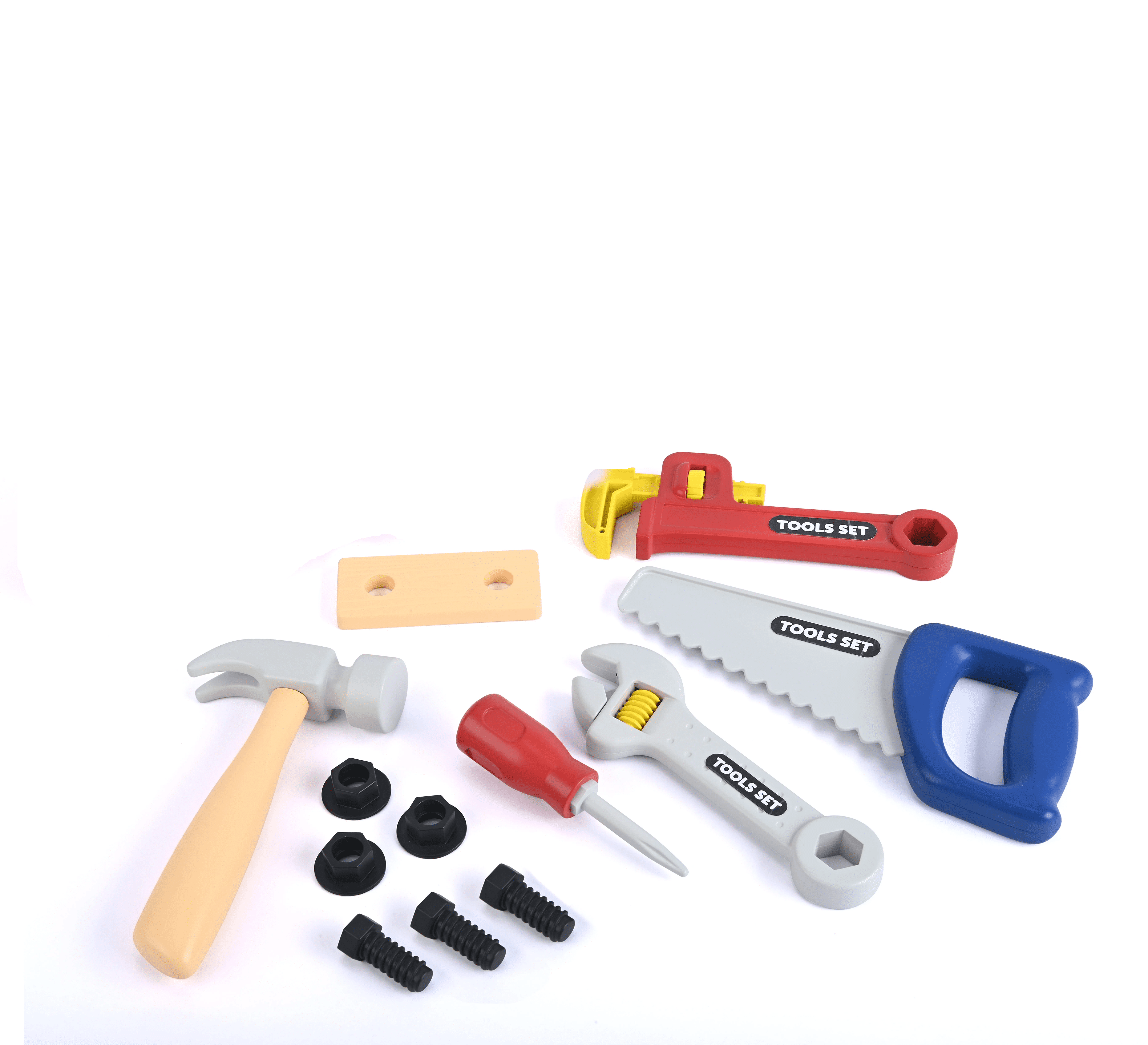 Kid Connection Toy Tool Set with Carrying Case (9 Piece Construction Pretend Play Kit) s2brf