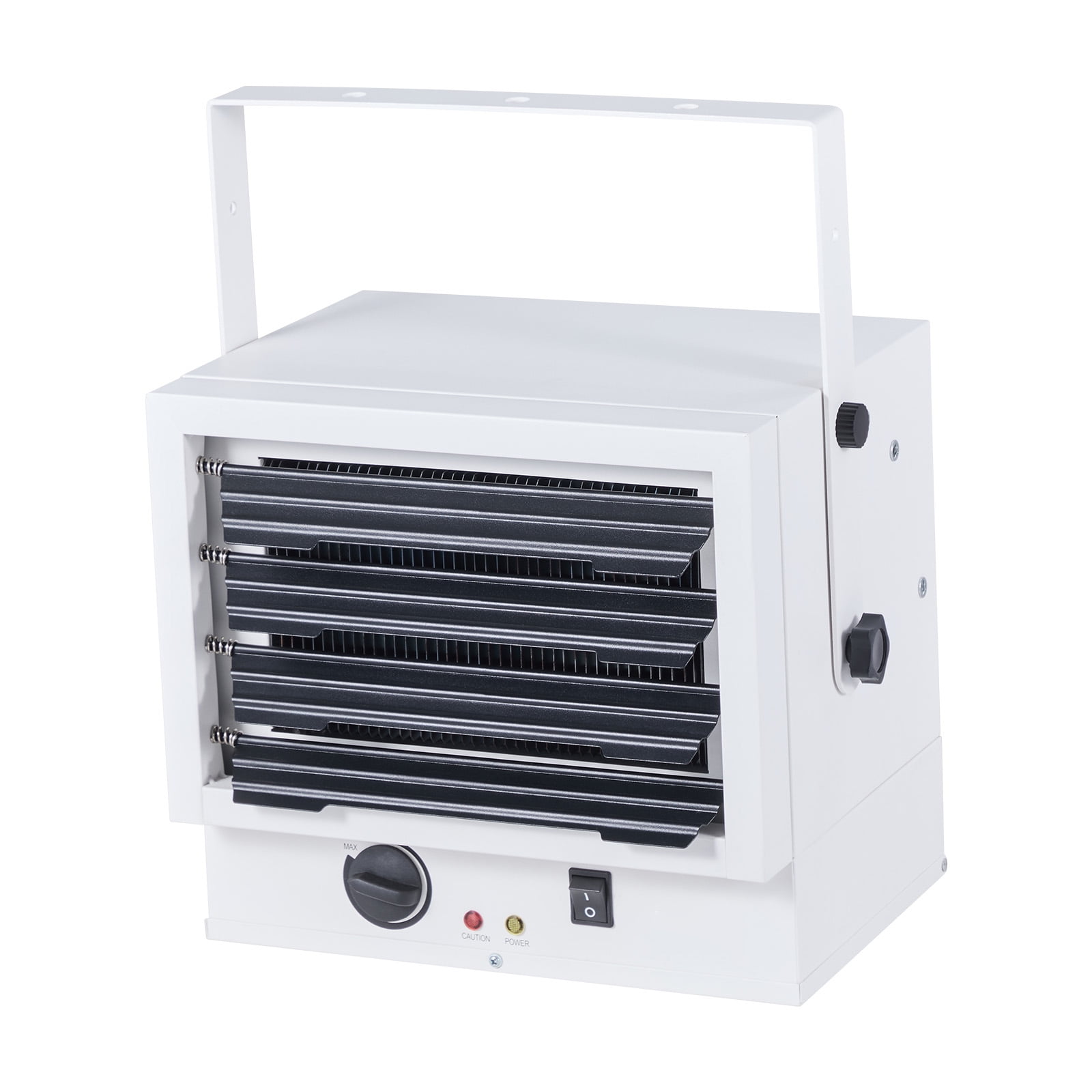 KFFKFF Electric Garage Heater, 5000W Wall or Ceiling Mounted Space Heater for Workshops and Warehouses (White, 240V) 25pw0