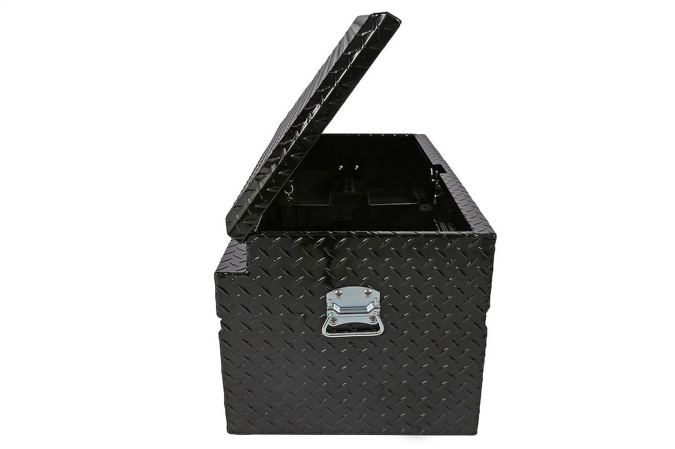 Dee Zee Universal Truck Tool Box Heavy-Duty Aluminum Storage Chest (Black, 37 in) q86uw