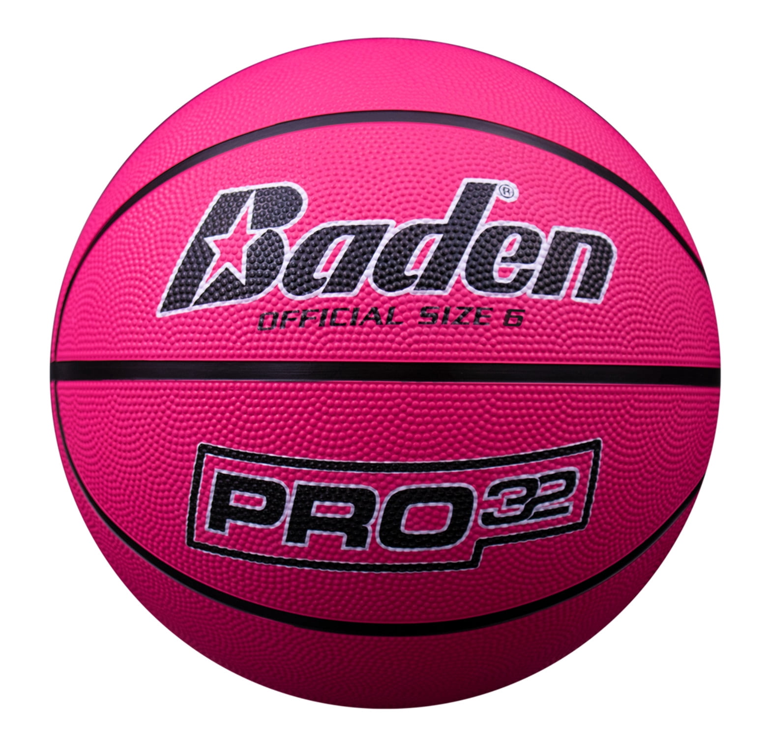 Baden Pro32 Basketball Durable Rubber Grip Indoor Outdoor Training Ball (Blue, 29.5 in) x077n