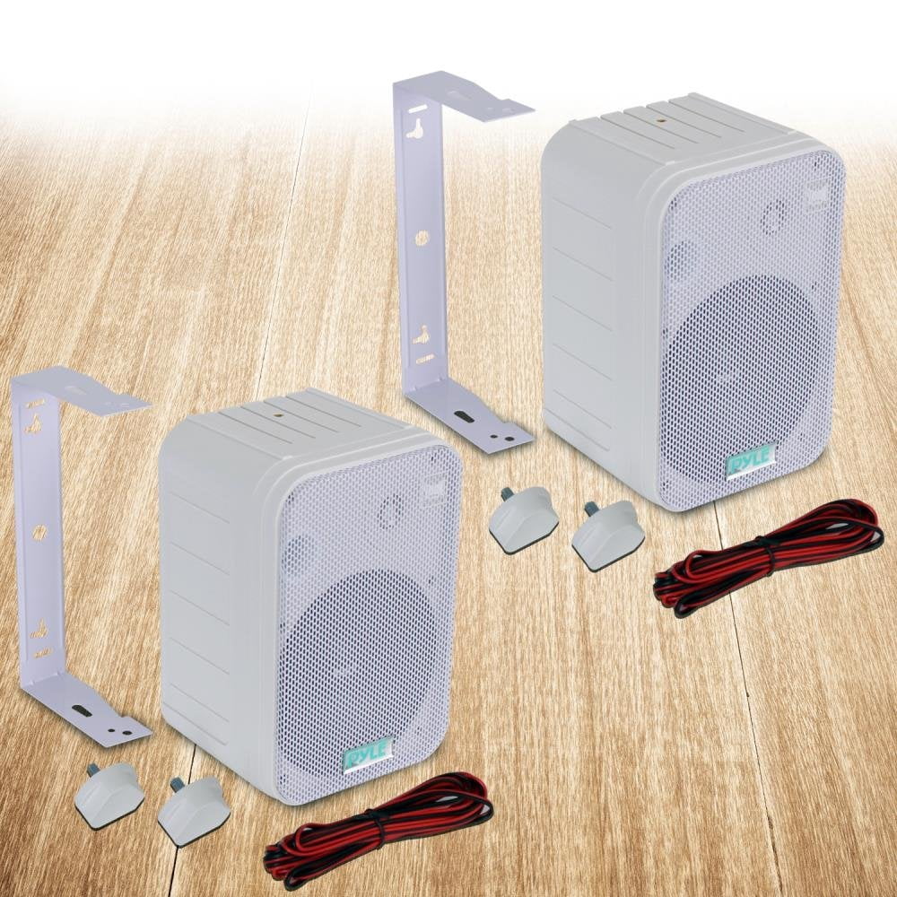 Pyle Pro PDWR50W 2-Way Indoor/Outdoor Speaker (White, 5.25 in) 3dhbb