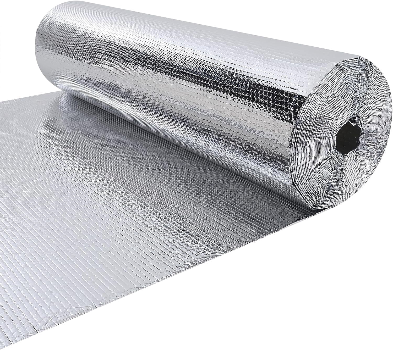 Dinosam Double Reflective Insulation Roll (Silver, 23.7 in x 10 ft) fto24
