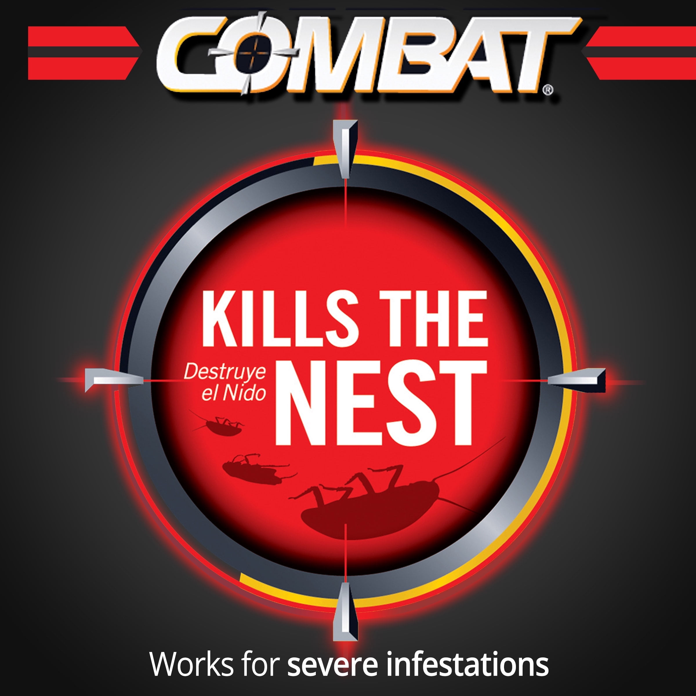 Combat Max Roach Killing Gel Indoor and Outdoor Pest Control (12 Pack, 2.1 oz) fl1go