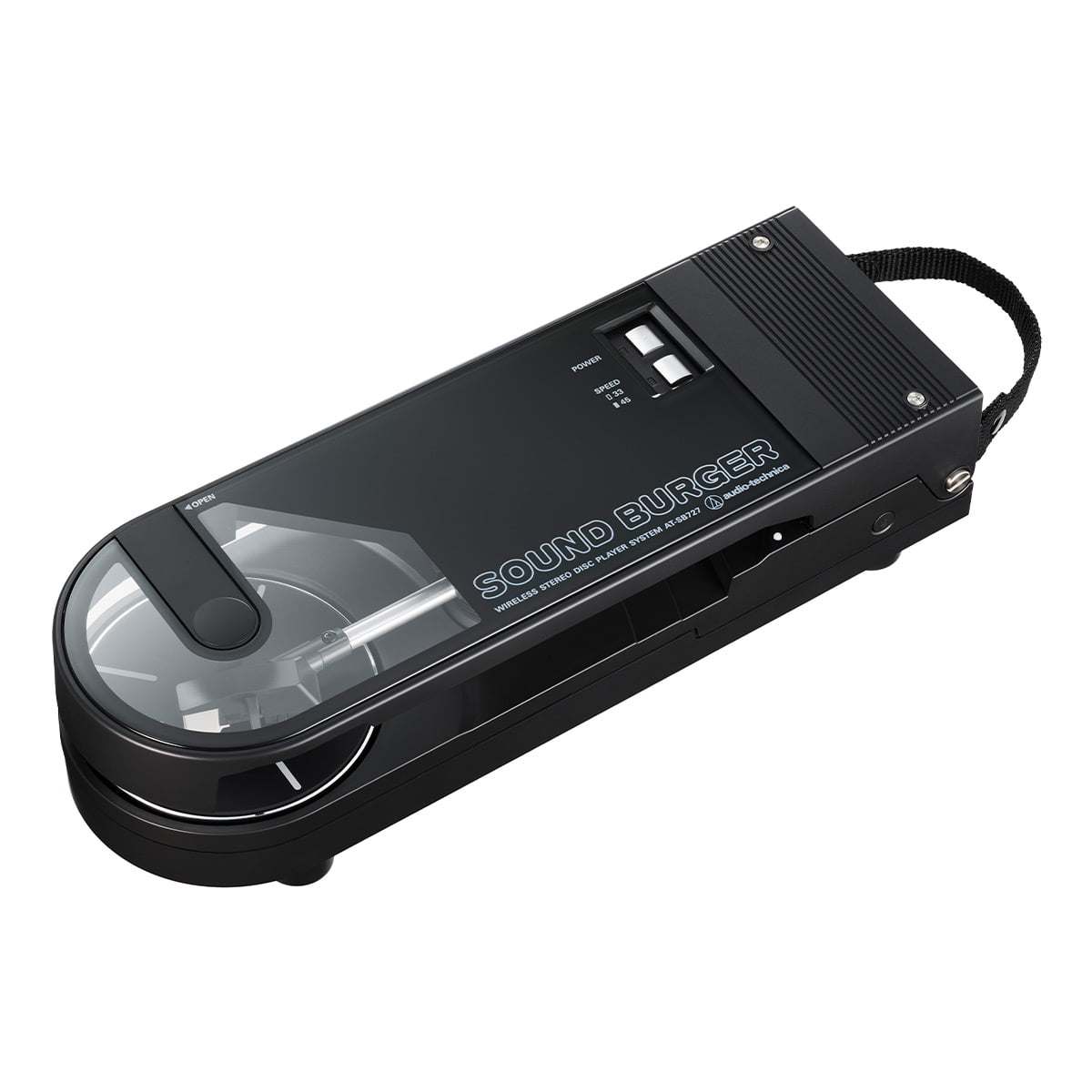 Audio-Technica AT-SB727 Sound Burger Portable Bluetooth Turntable (Black) uvxpg