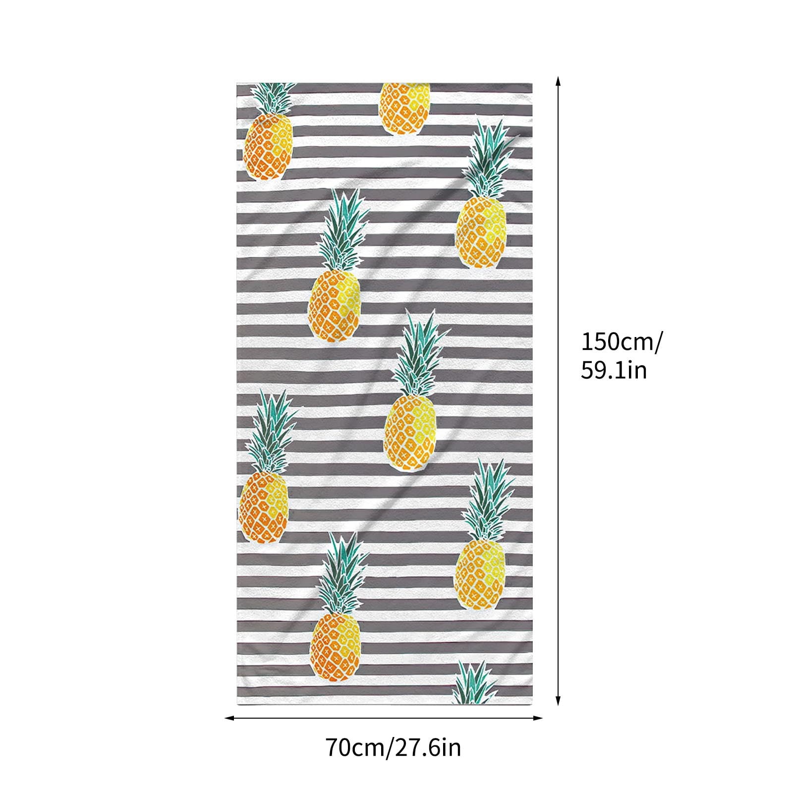 Suncoda Microfiber Beach Towel, Sandproof Quick-Dry Bath Towel for Travel and Pool (Colorful, 27 in x 59 in) 6if4w