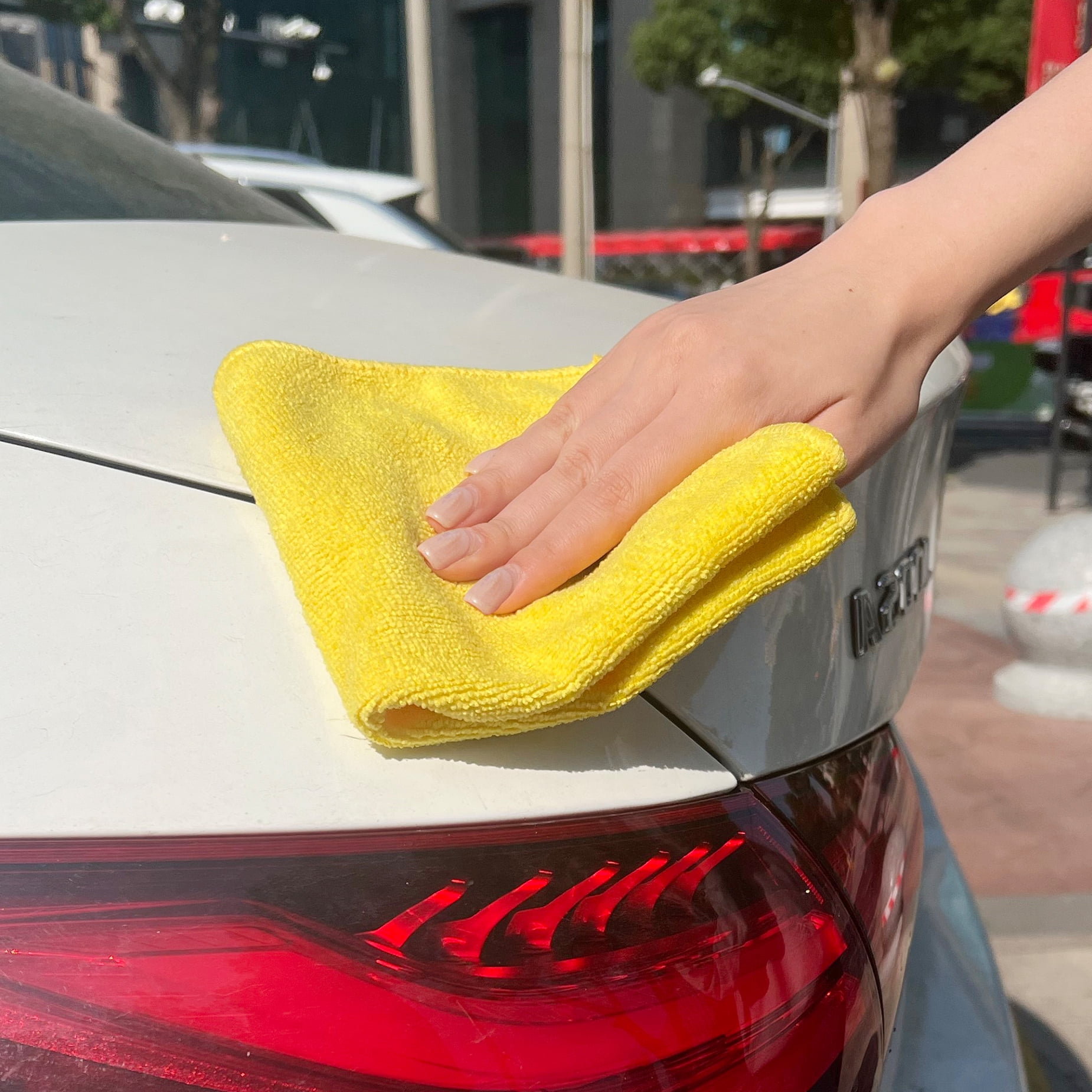 Eyliden Microfiber Cleaning Cloths for Kitchen and Car, Non-Linting and Washable (Multi-Color, 10 Pack, 12.6 in x 12.6 in) lruip