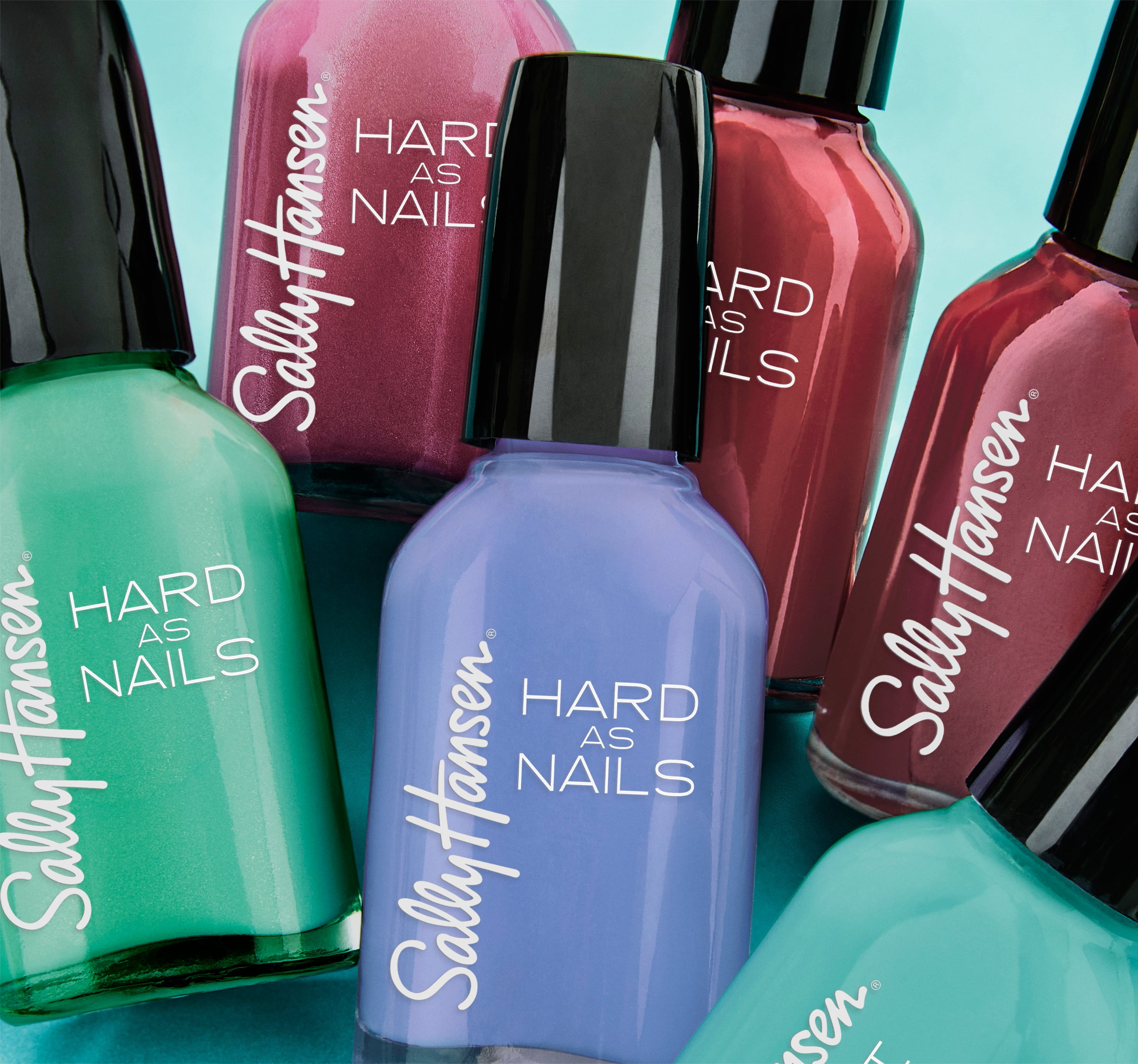 Sally Hansen Hard as Nails Nail Polish, Long-lasting Strengthening Formula (Crystal Clear, 0.45 oz) xqj0r