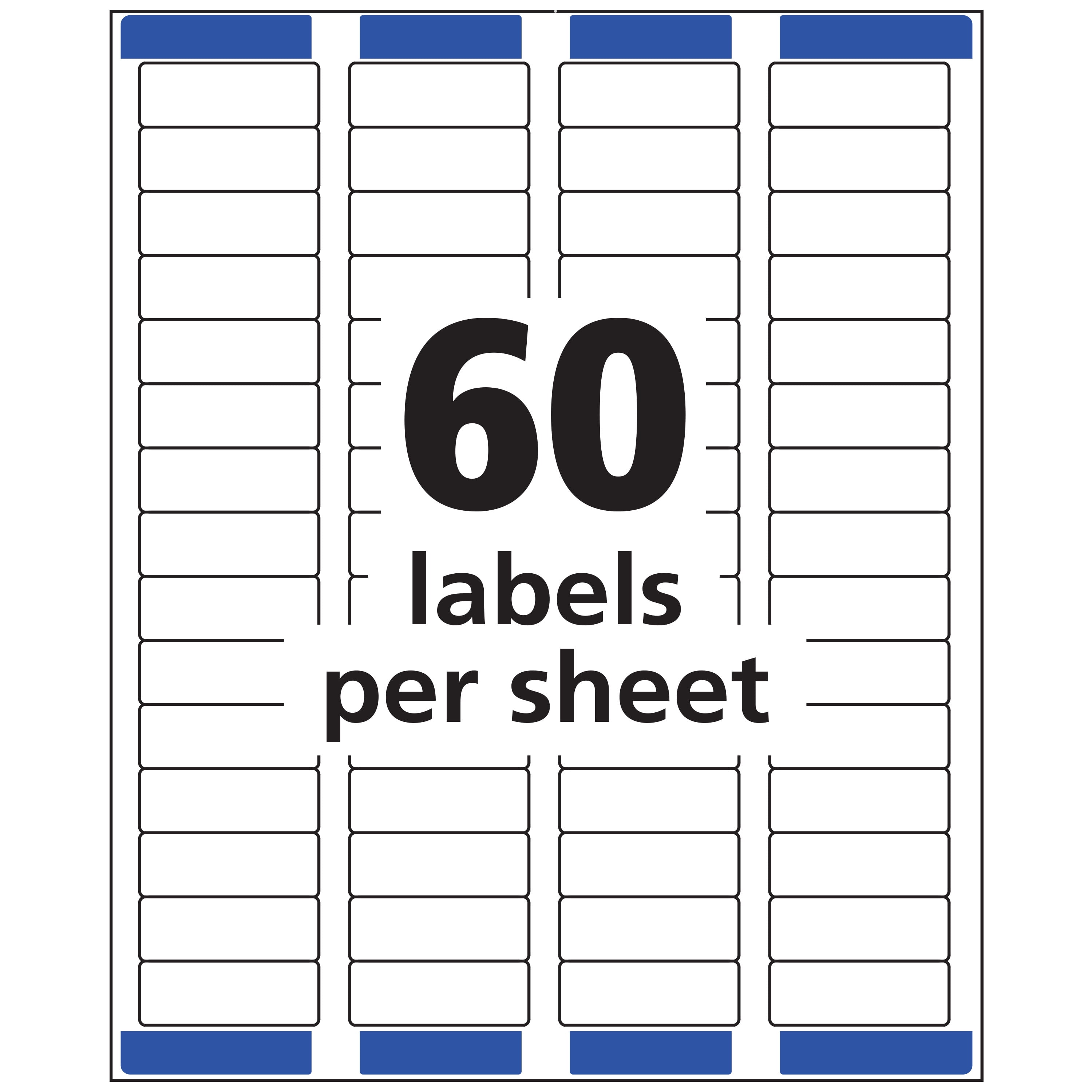 Avery Return Address Labels, Clear Mailing Stickers for Printers (0.67 in x 1.75 in, 600 Count) 0a5x4