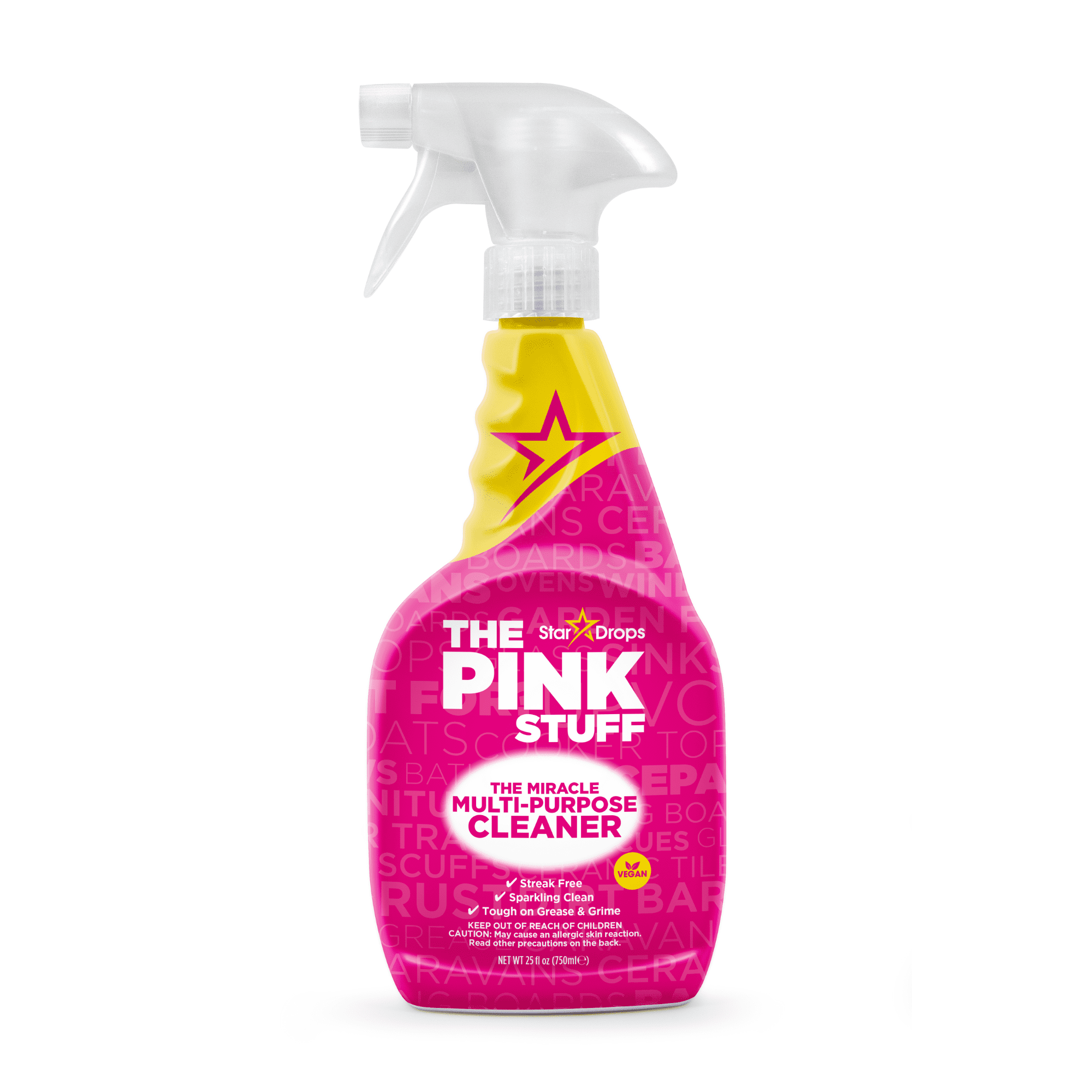 The Pink Stuff Multi-Purpose Cleaner Spray, Heavy-Duty Surface Degreaser (Pink, 25.36 fl oz) 1bb56