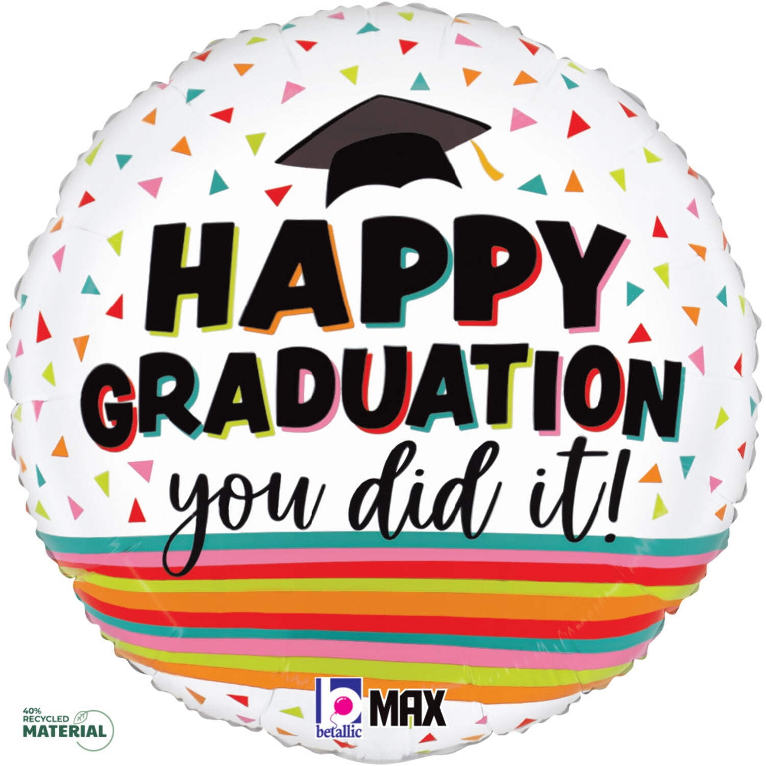 Betallic Graduation Foil Mylar Balloon Festive Party Decoration (18 in) 6d2e0