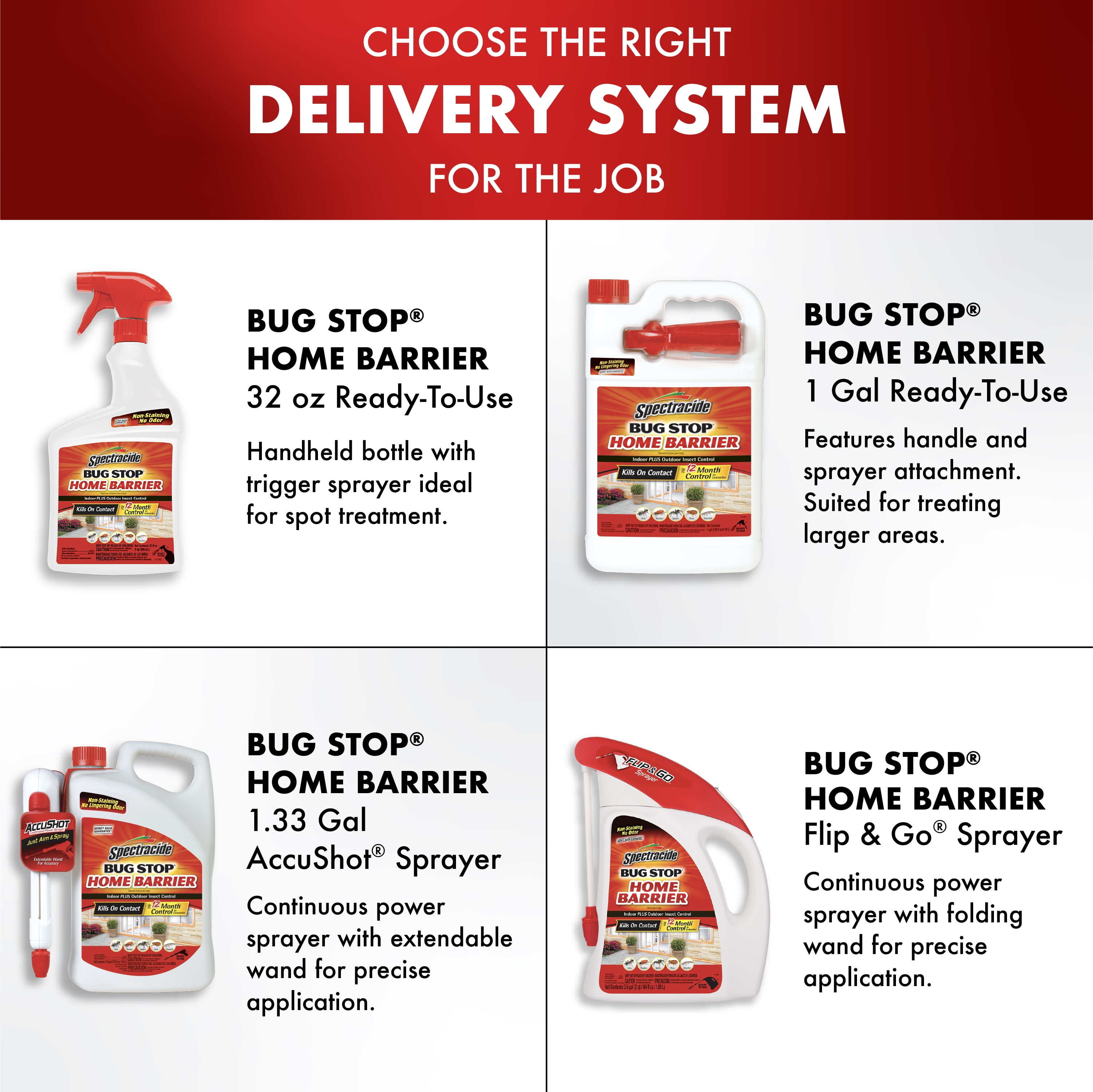 Spectracide Bug Stop Home Barrier Insect Control Spray (Clear, 128 fl oz) jhmfq