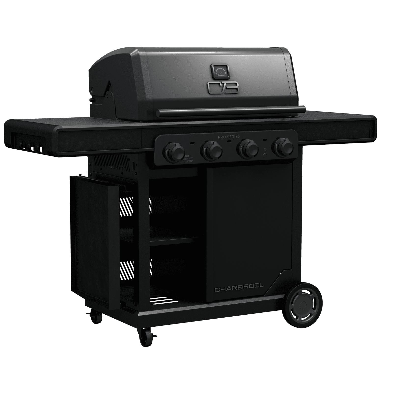 Charbroil Pro Series 4-Burner Gas Grill and Griddle (Black, 535 sq in) tmz0p