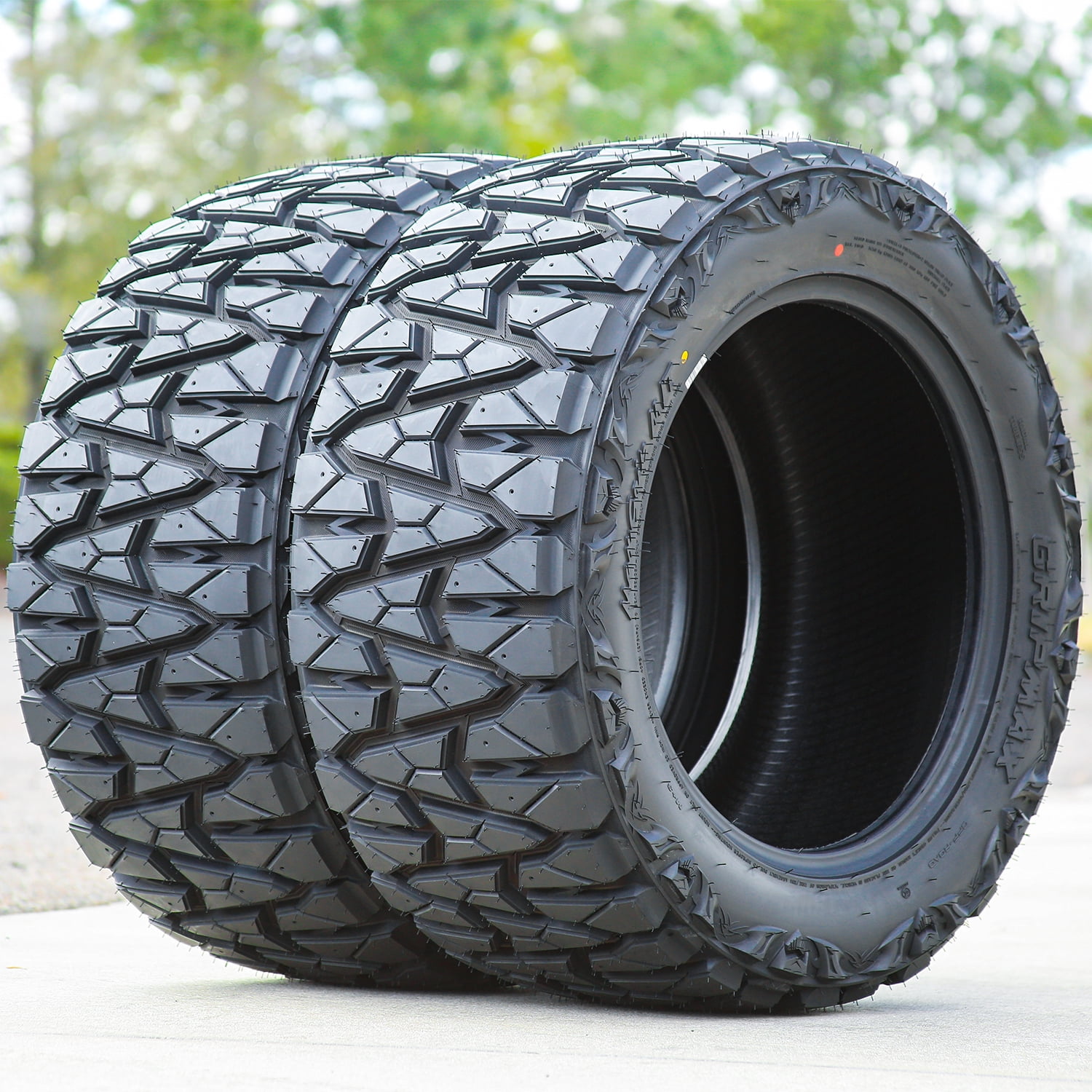 Gripmax MaxGrip M/T Mud Terrain Light Truck Tire (35x11.50R20, 10 Ply) hk314