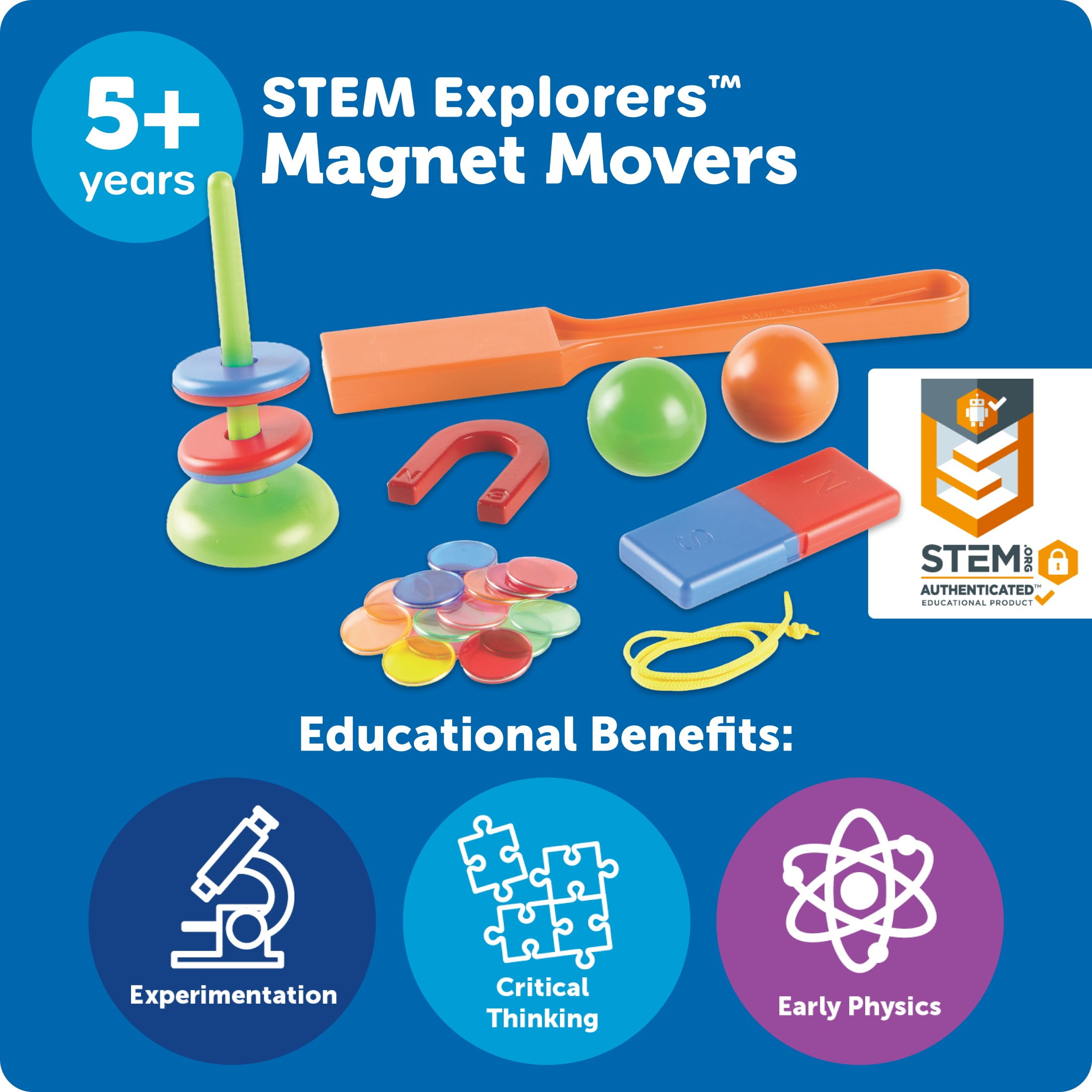 Learning Resources STEM Explorers Magnet Movers Science Activity Set (Multi-Color, 1 Set) uqh71