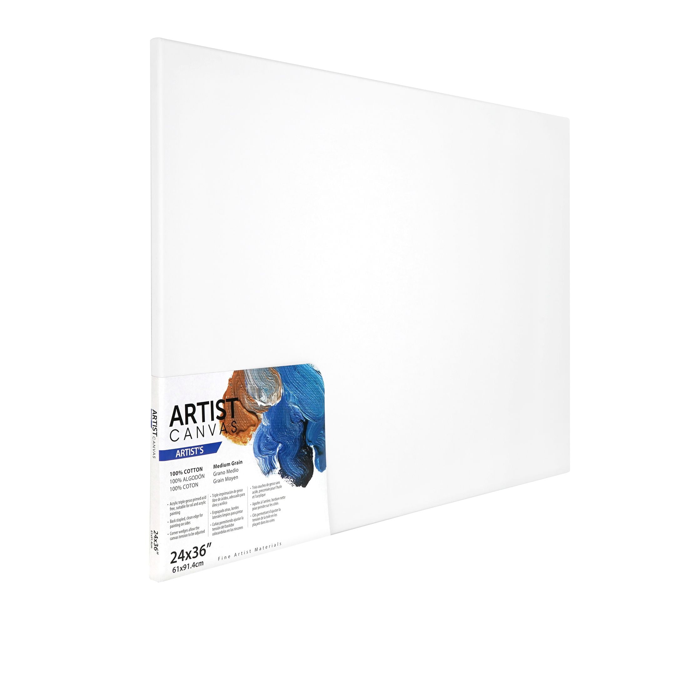 Vendor Labelling Artist Stretched Canvas (White, 24 in x 36 in, 1 Pack) vy9kl
