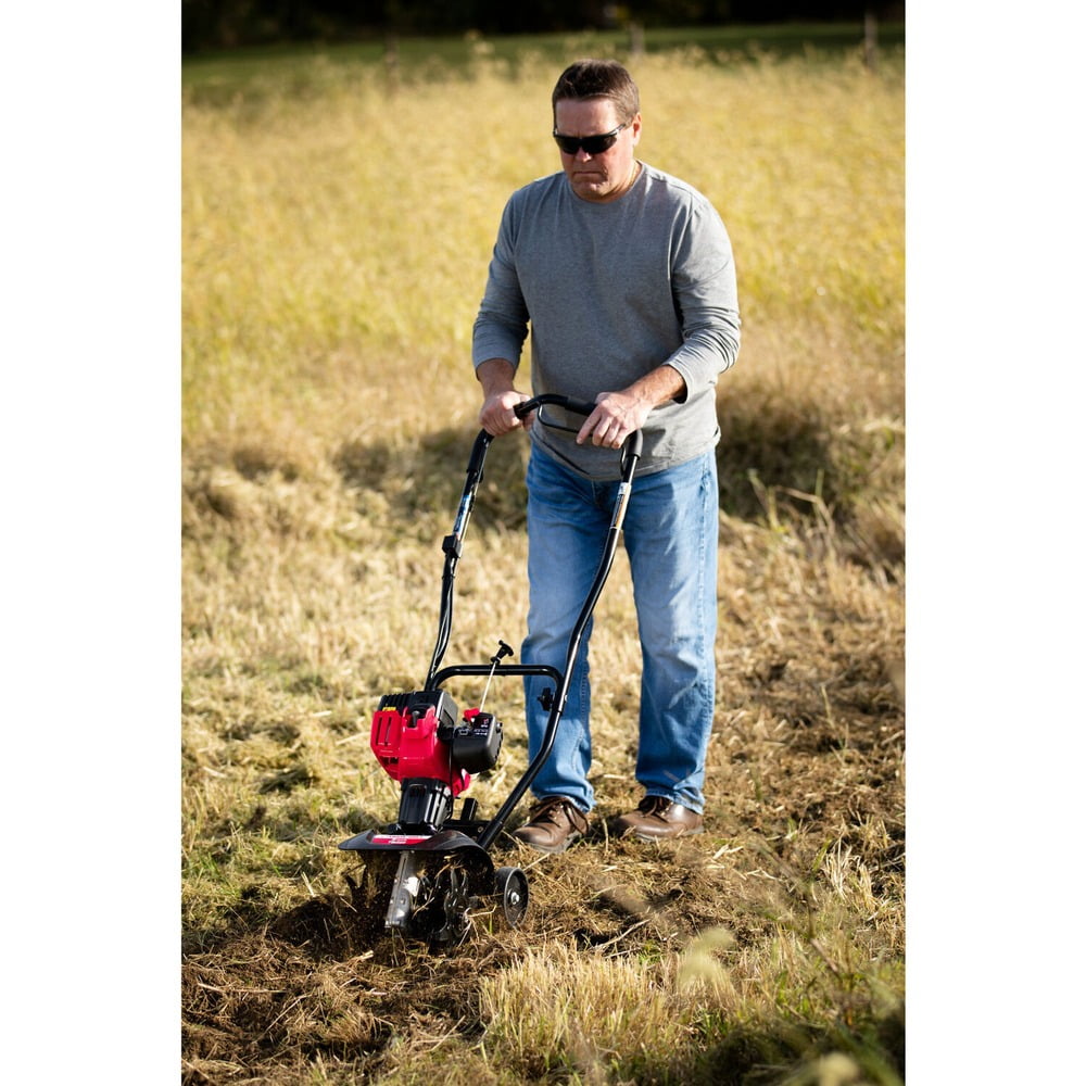Troy-Bilt 2-Cycle Gas Garden Cultivator Tiller (Red, 9 in) 49qnc
