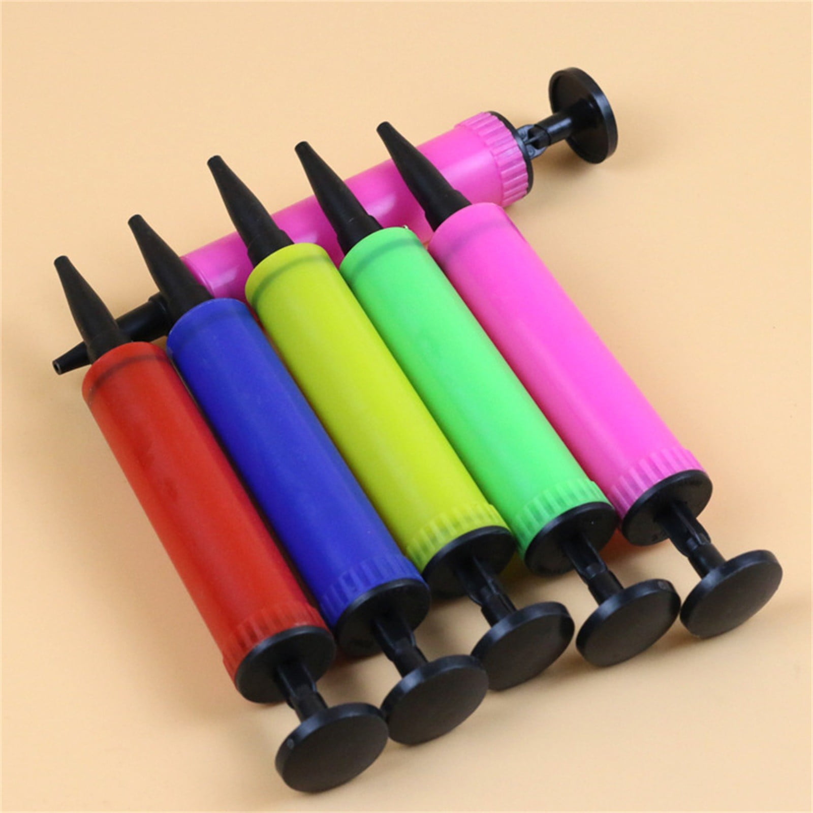 Bzdzmqm Manual Hand Push Air Pump for Balloons and Inflatable Toys (5 Pack, 7 in) 571o3
