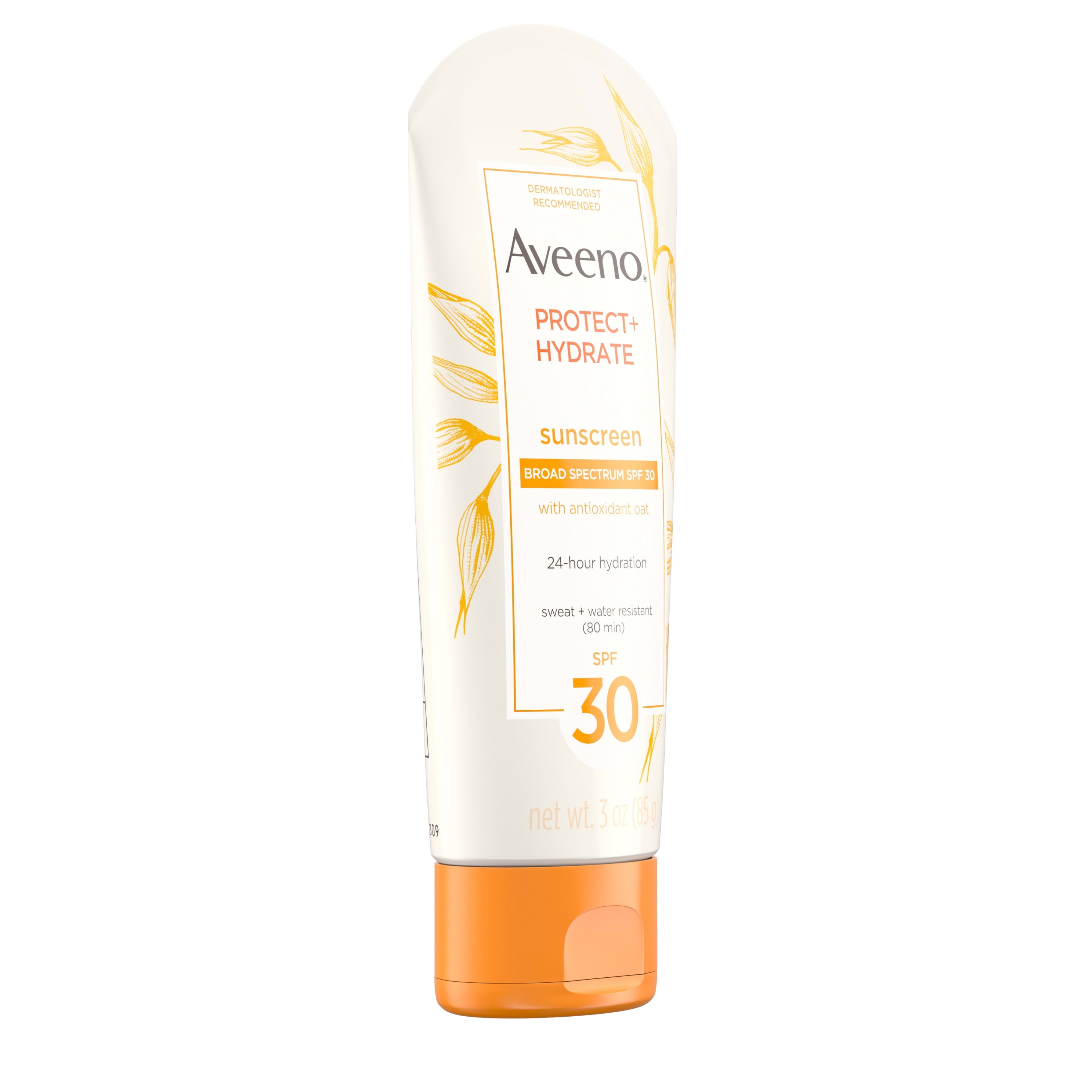 Aveeno Protect + Hydrate Face Sunscreen Lotion with Broad Spectrum SPF 30 (3 oz) mgjo5