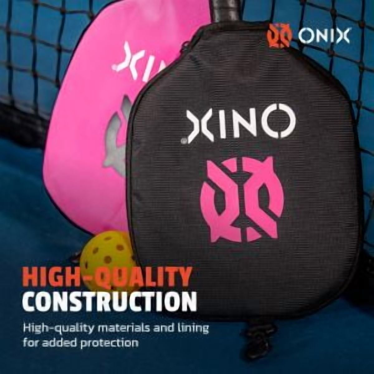 Onix Pickleball Pro Team Paddle Cover (Pink/Black, One Size) s5xn9