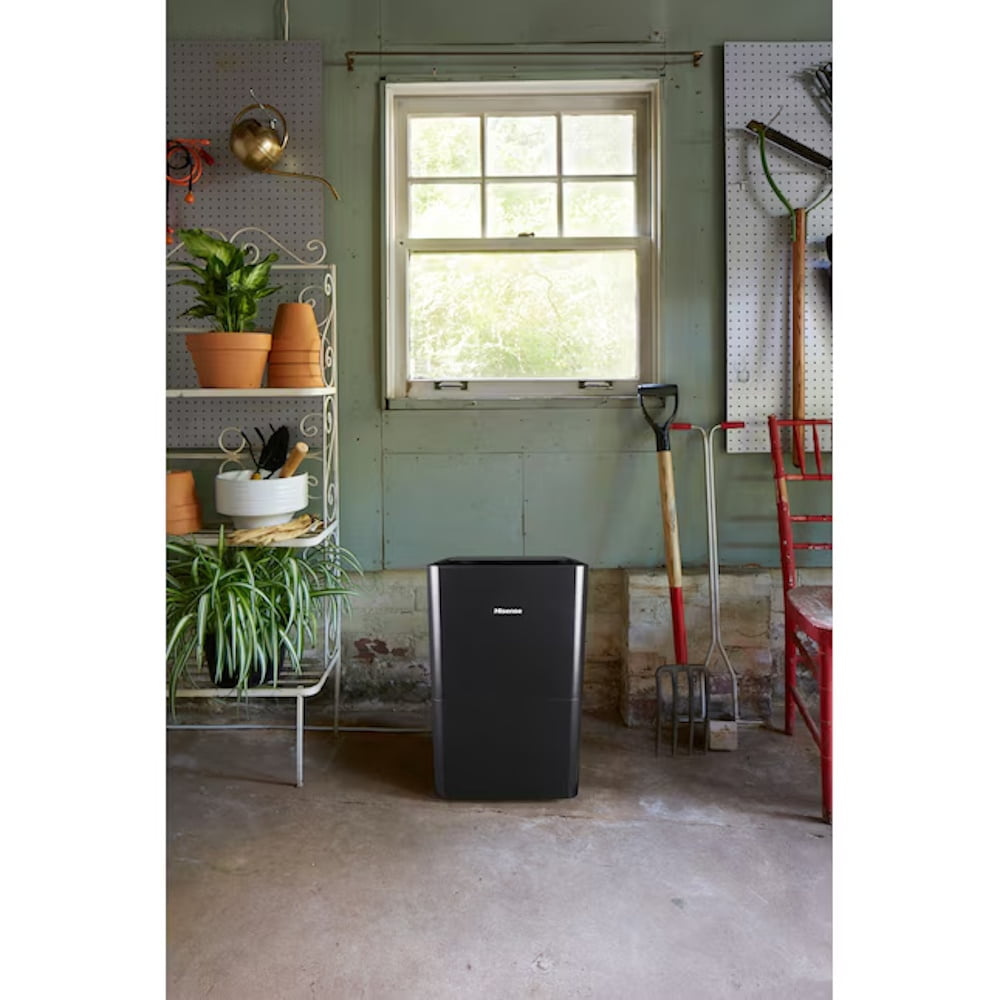 Hisense 50-Pint Dehumidifier with Built-In Pump for Large Spaces (Refurbished, 4500 sq. ft. Coverage) v09nu