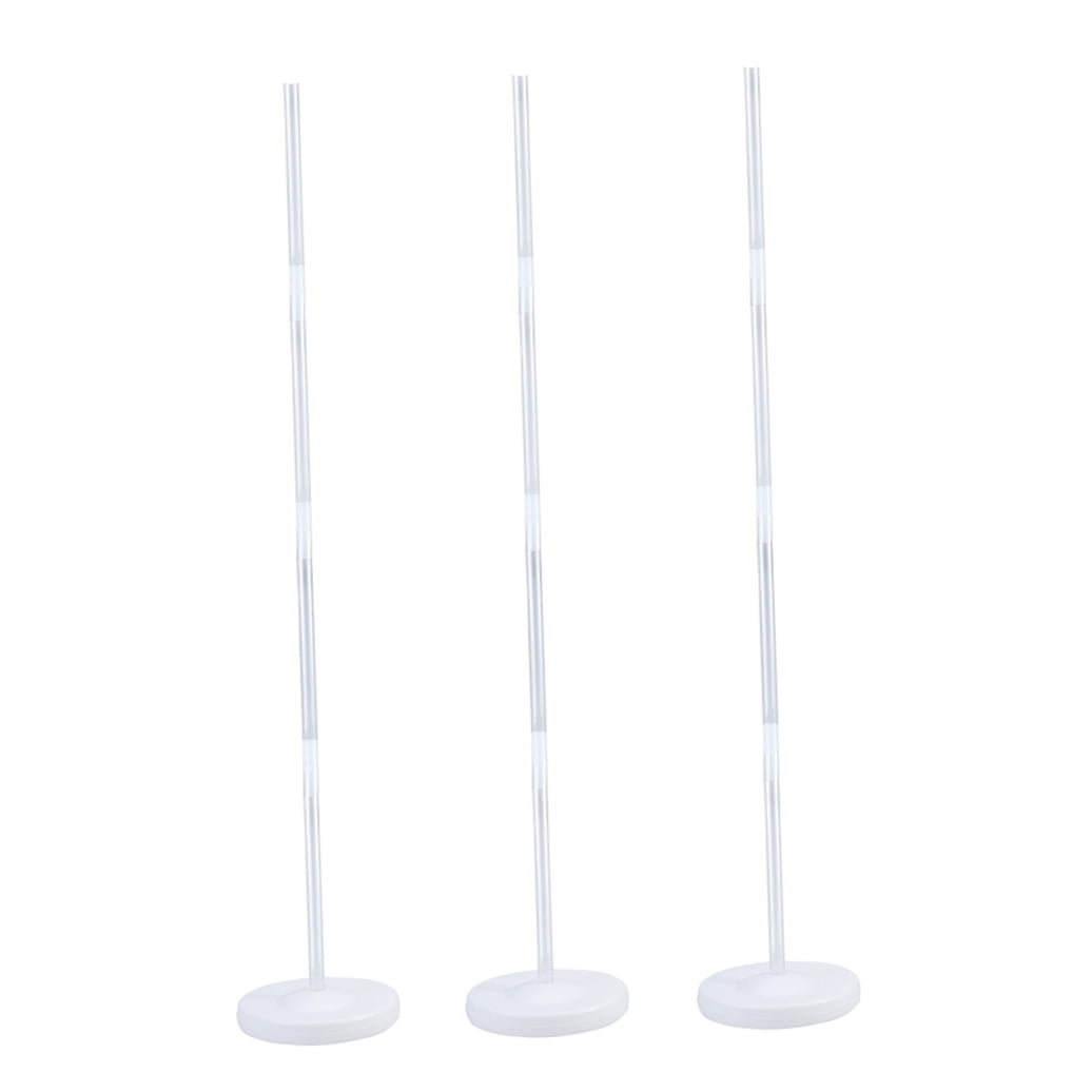 Homemaxs Balloon Arch Kit with Water Fillable Base, Reusable Party Decoration Stand (White, 3 Pack) nnjml