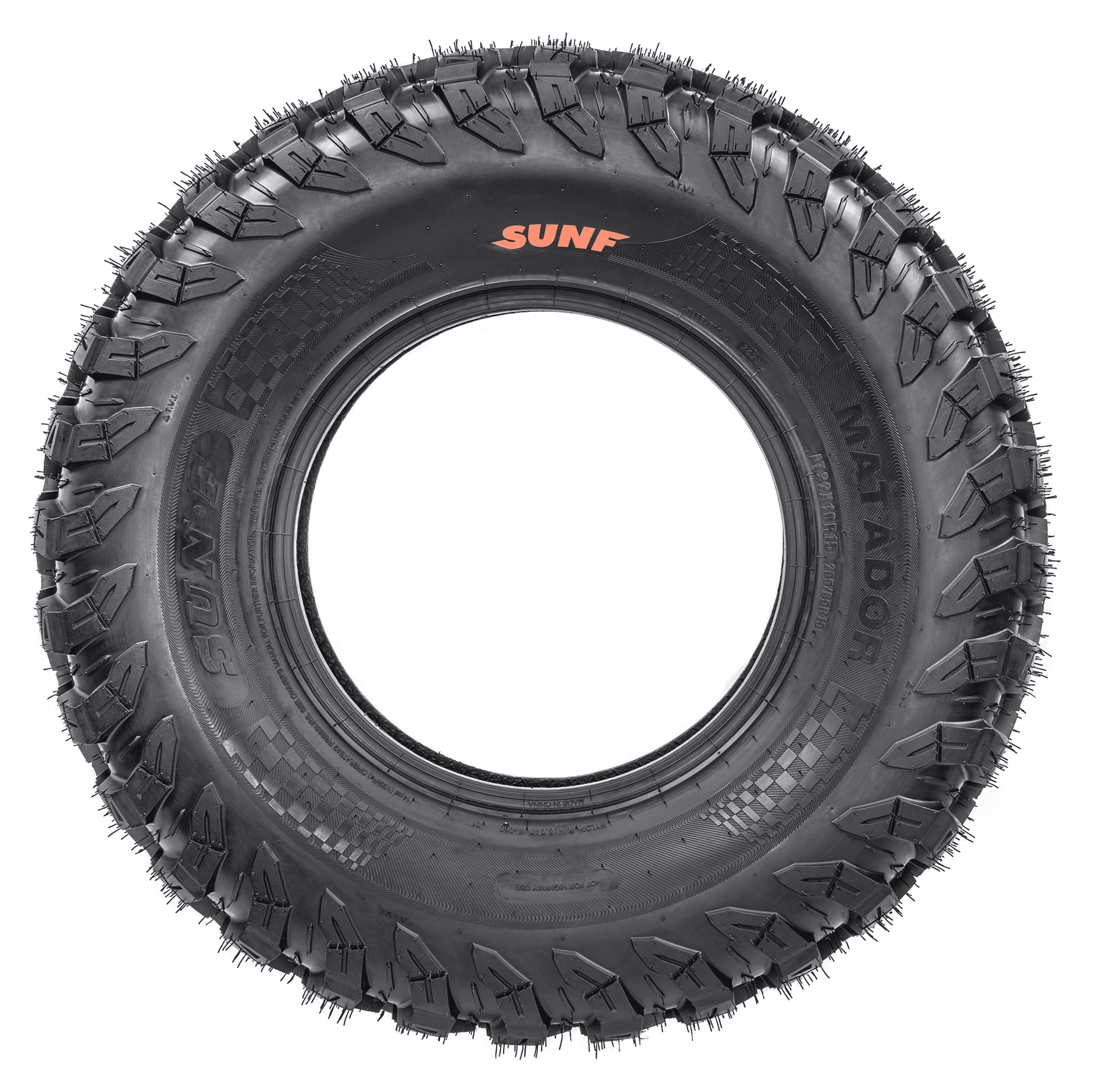 SUNF A060 All-Terrain ATV UTV Tire (32x10R15, 8-Ply, Set of 2) tk433
