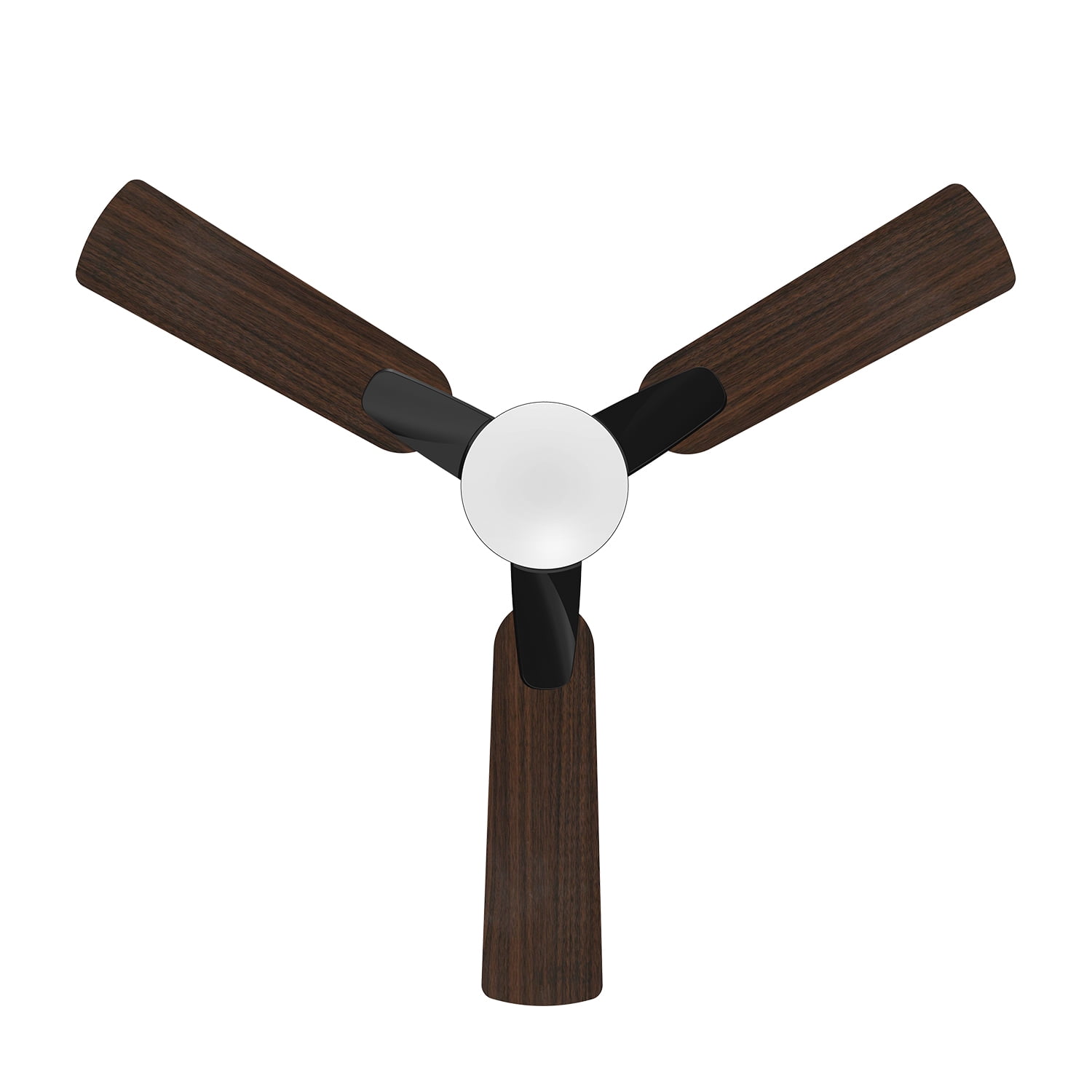 Mainstays 42 in Ceiling Fan with LED Light and Remote Control (Black, 42 in) ofavv