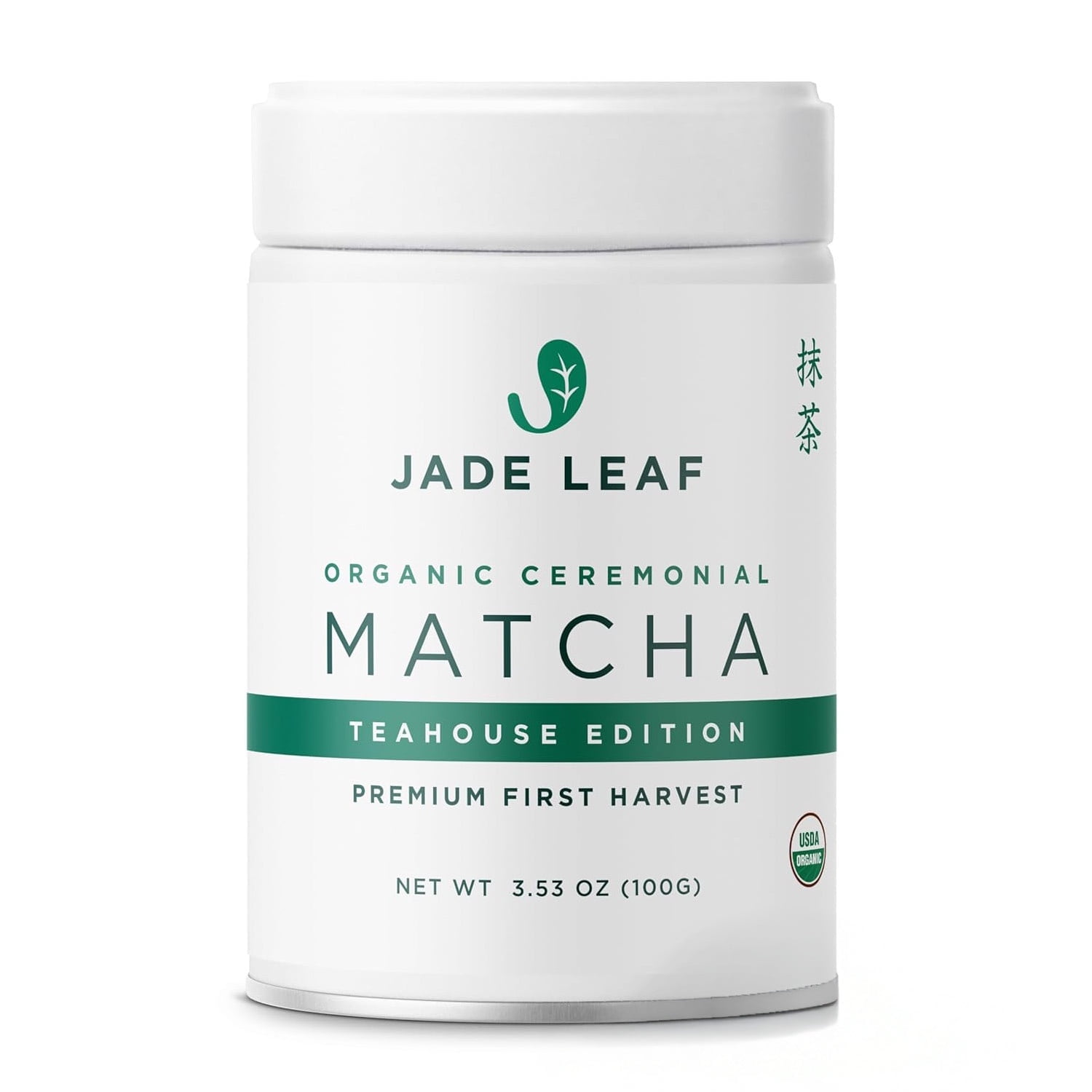 Jade Leaf Organic Ceremonial Grade Matcha Powder, Teahouse Edition (Green, 3.53 oz) xip98