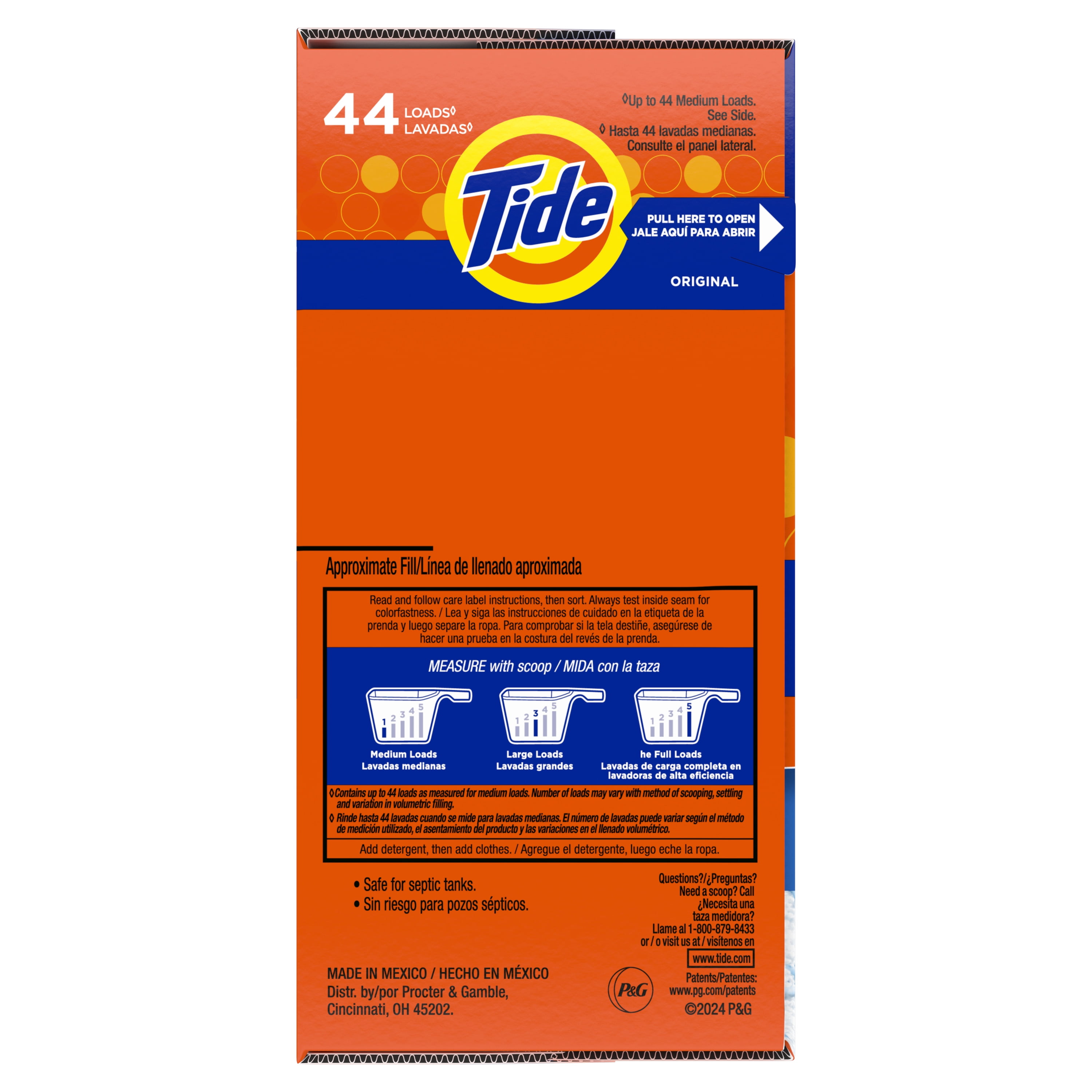Tide Original Scent Powder Laundry Detergent (Original, 50 oz) b8uyw
