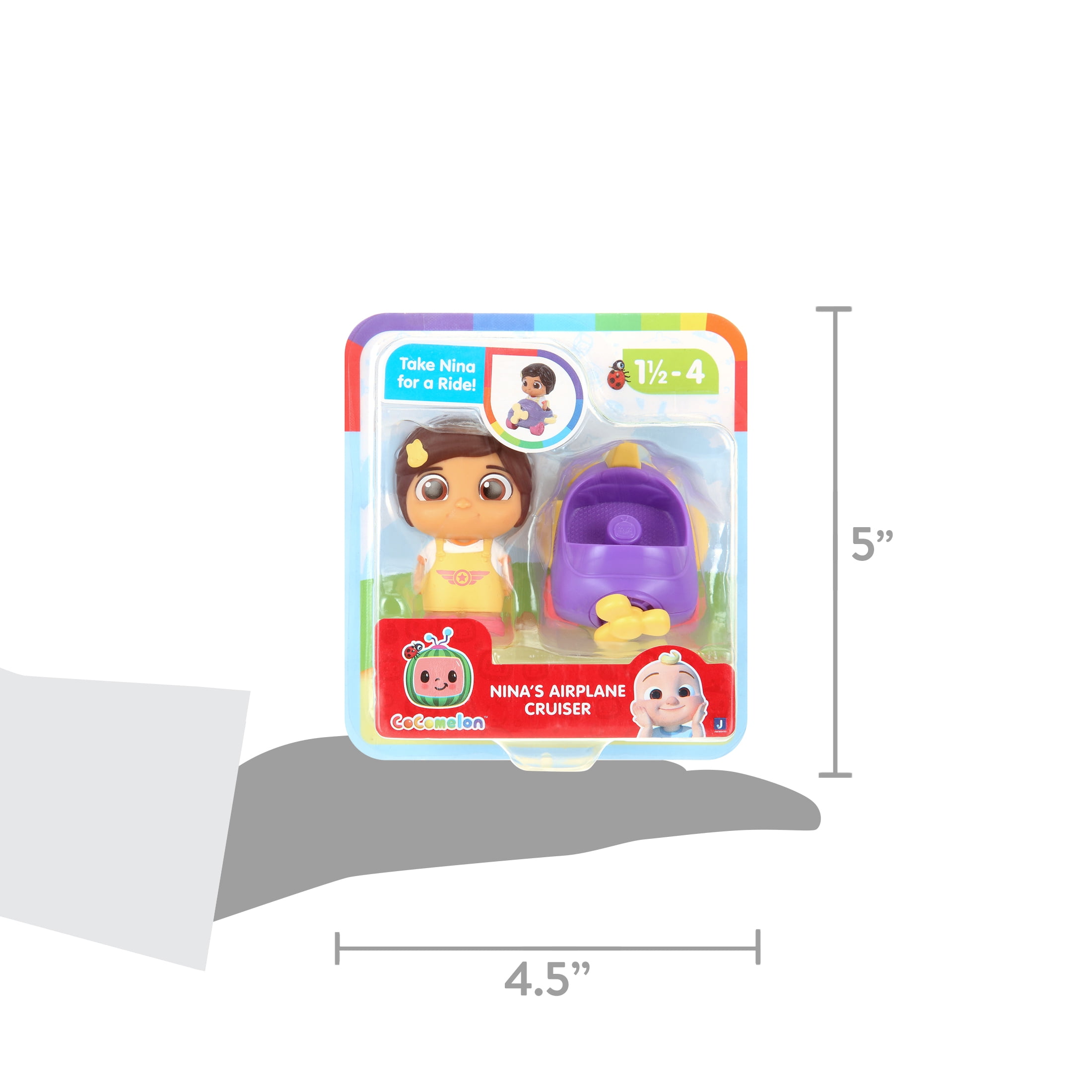CoComelon Nina’s Airplane Cruiser Toy Set with 2.5 in Nina Figure (One Size) no4db