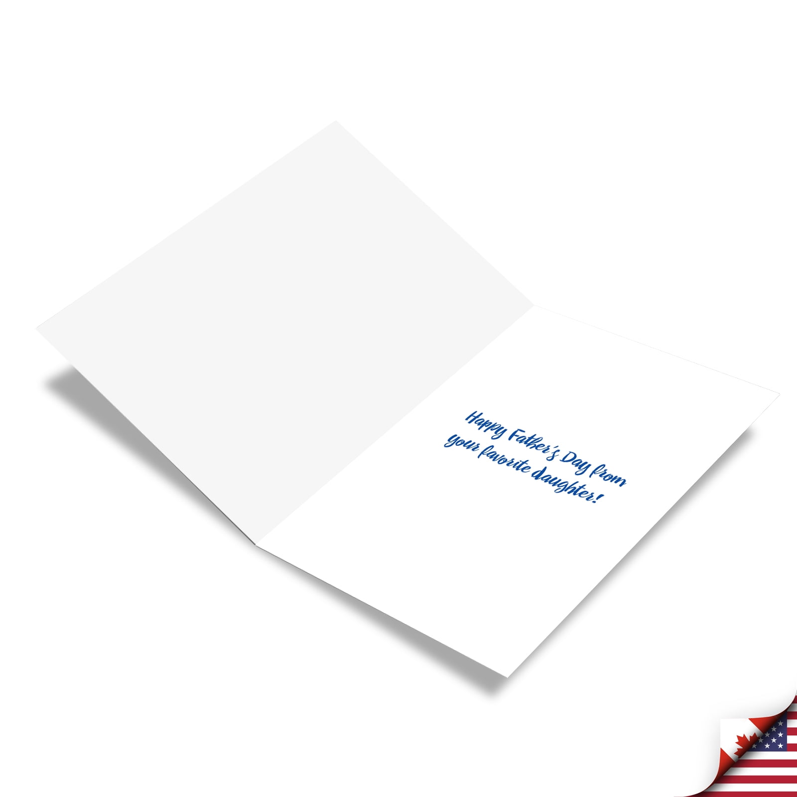 NobleWorks Funny Father's Day Greeting Card for Dad or Papa (Smiling Daughter Design, 5 in x 7 in) cf4jh