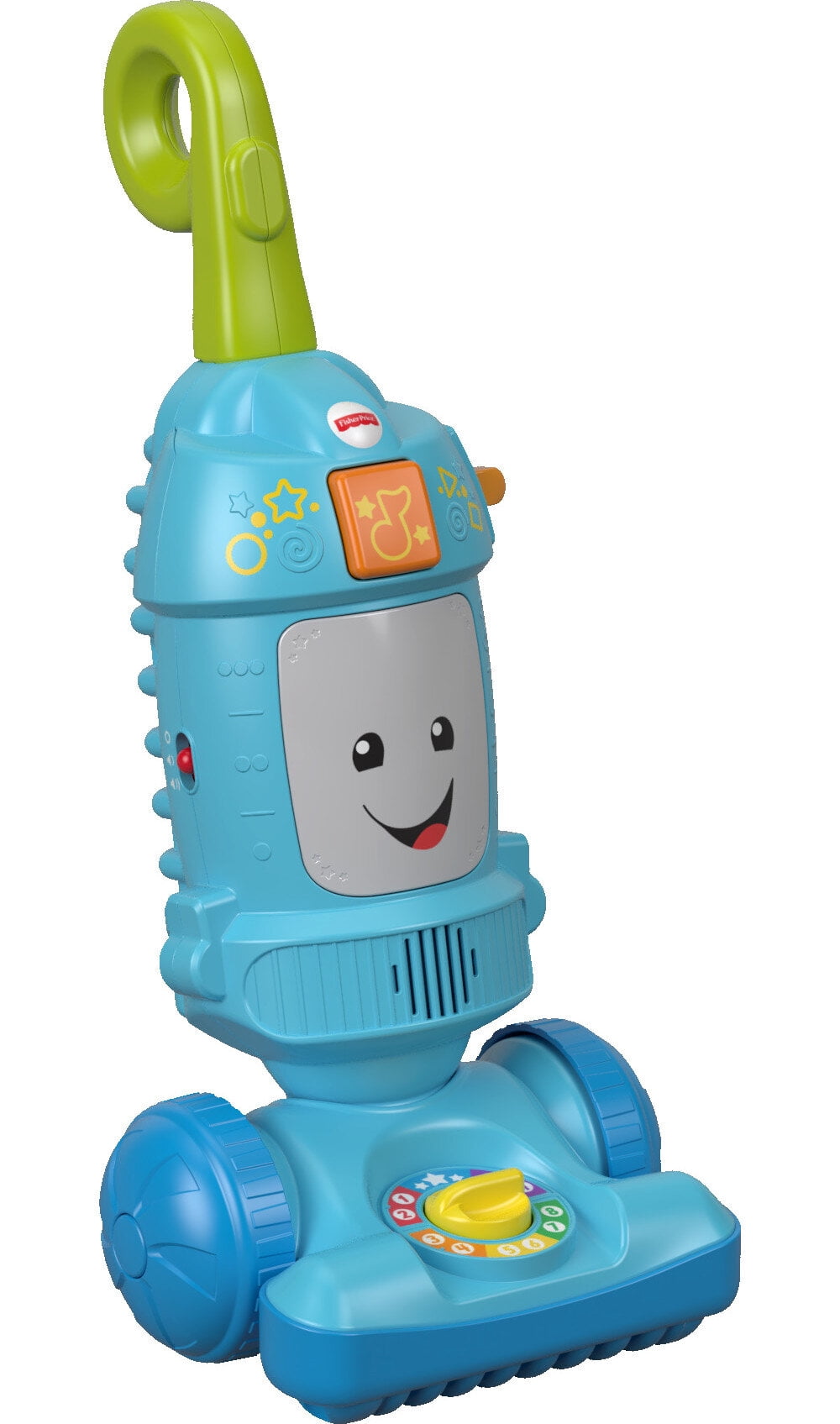 Fisher-Price Laugh & Learn Light-Up Learning Vacuum Electronic Push Toy (Multi-Color, 18 in) 84fs0