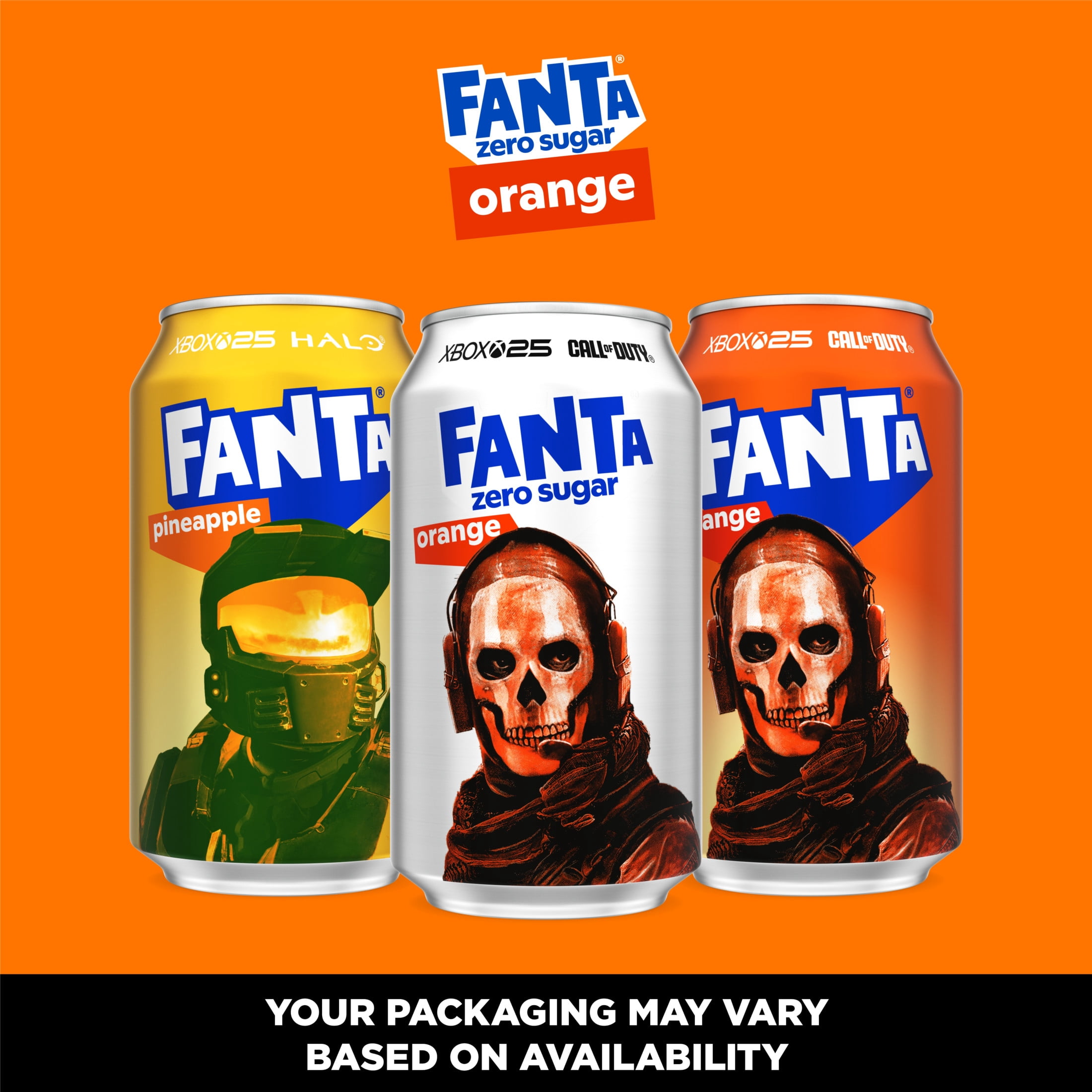 Fanta Zero Sugar Orange Soda, Refreshing Fruit Flavored Soft Drink (Orange, 12 fl oz, 12 Pack) pvm87