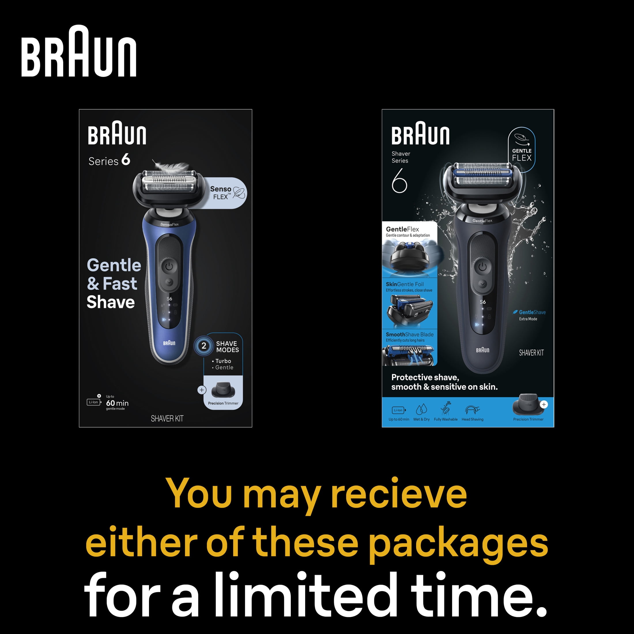 Braun Series 6 Electric Razor for Men, Precision Trimmer, Wet & Dry Shaver (Brown, 1 Count) 9h4vb