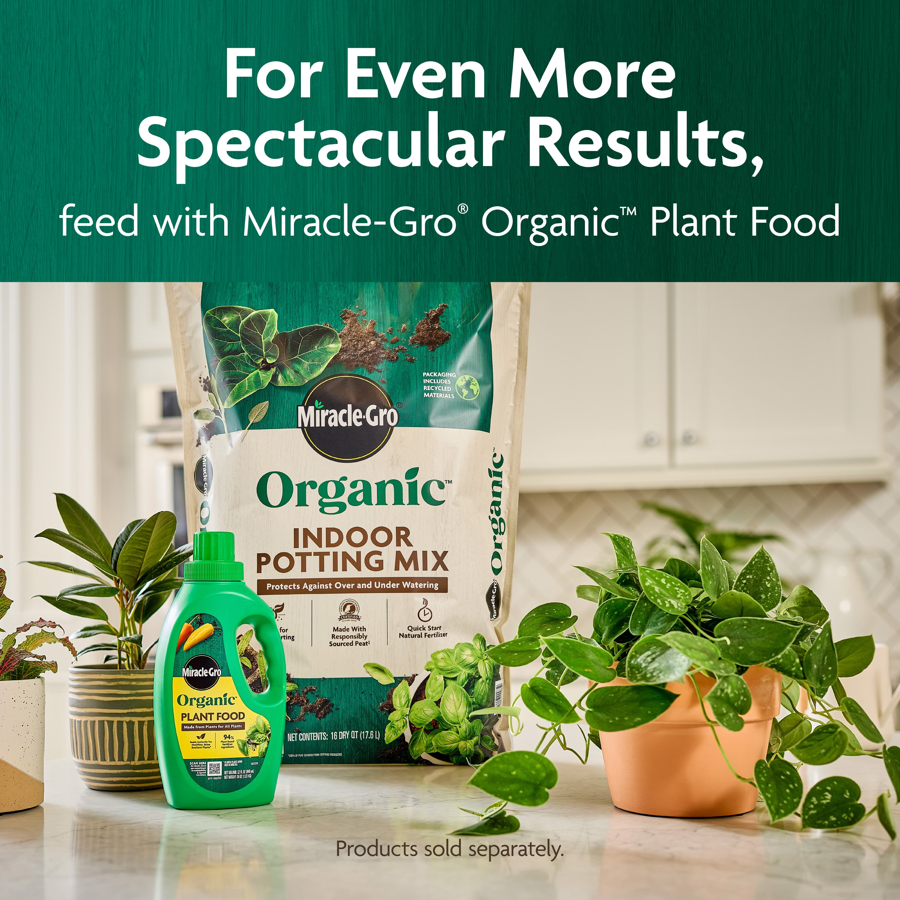 Miracle-Gro Organic Indoor Potting Mix for Container Plants (8 qt) lgg3r - Image 8