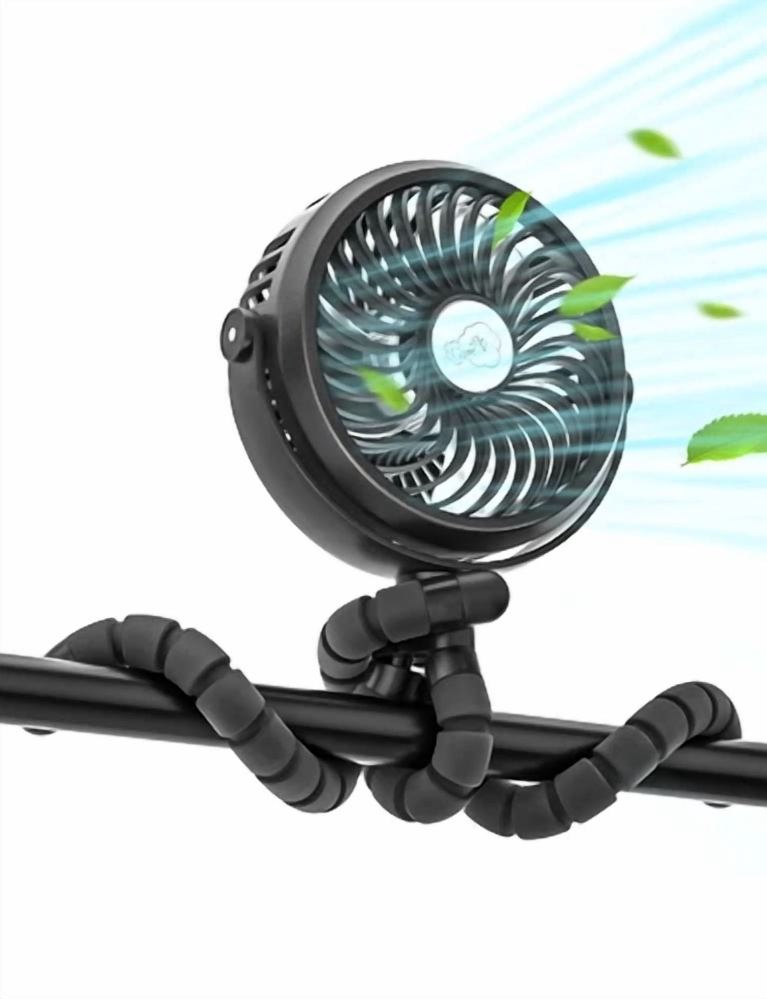 VAULT 3-Speed Portable Rechargeable Mini Cooling Fan (White, 6 in) otlm6