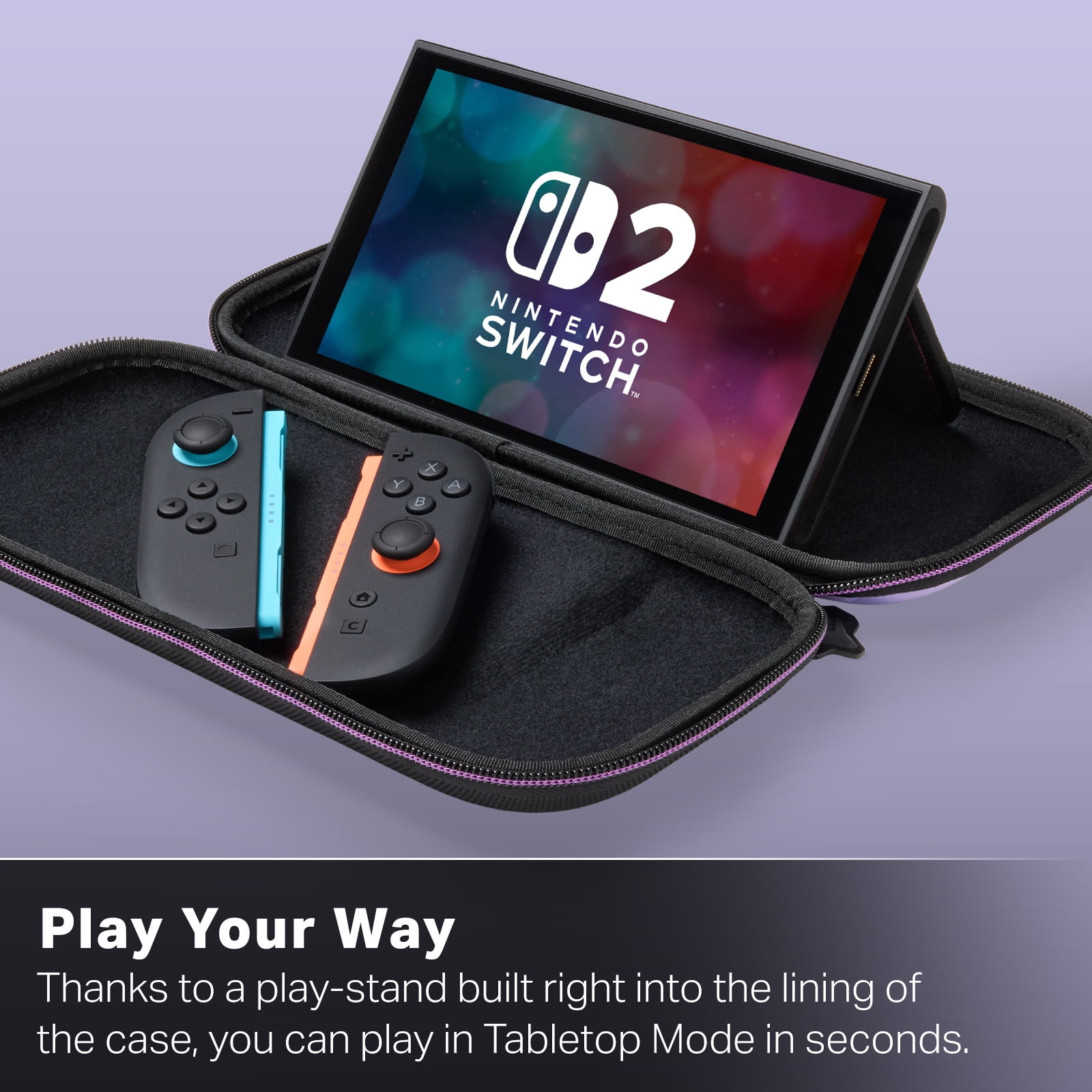 PowerA Slim Case for Nintendo Switch 2 Metroid Prime 4 Beyond Protective Travel Carrying Case (Black, 1 Pack) p571d