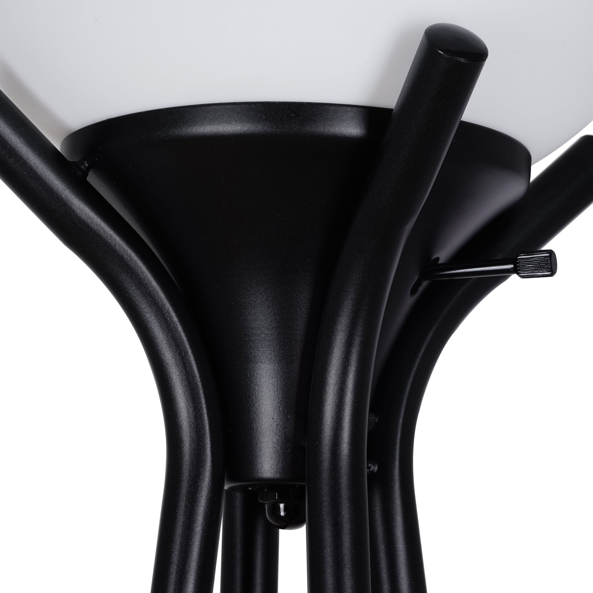 Mainstays Etagere Floor Lamp with Shelves, Charcoal Metal Finish (69 in H x 13 in W) yv1q5