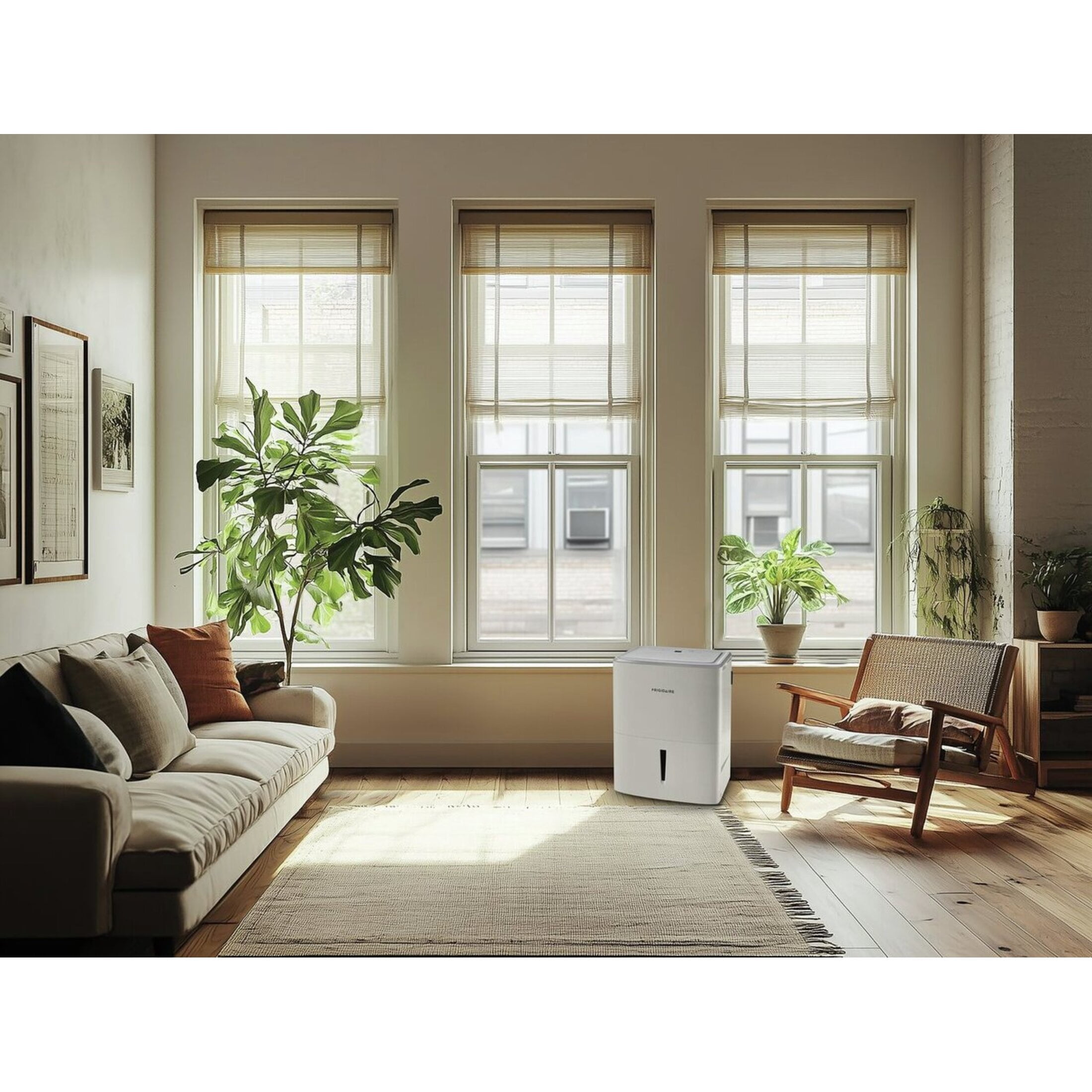 Frigidaire 35 Pint Dehumidifier with Wi-Fi and Smart Home Control (White, 35 Pint) 0jfyw