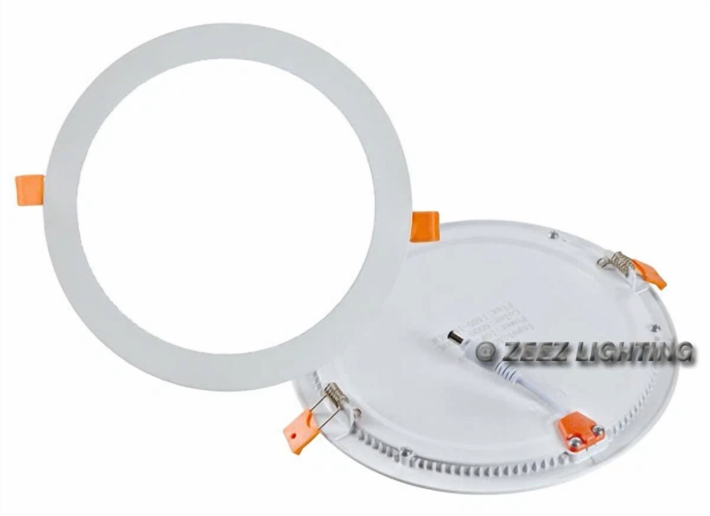 Knack 6W 4-Inch Round LED Recessed Ceiling Light Slim Wafer Panel (Natural White, 4 in) j25xu
