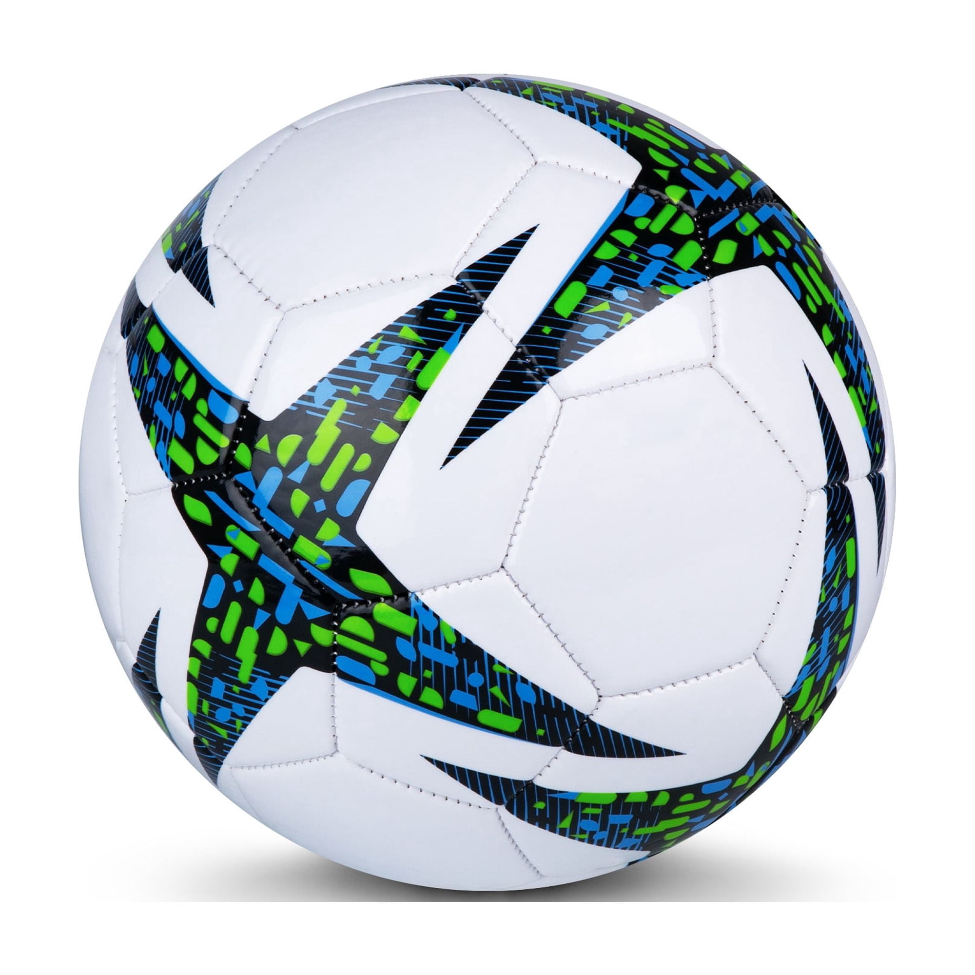 Athletic Works Soccer Ball, Durable PVC Shell for Practice and Match Play (Blue, Size 5) bn1te