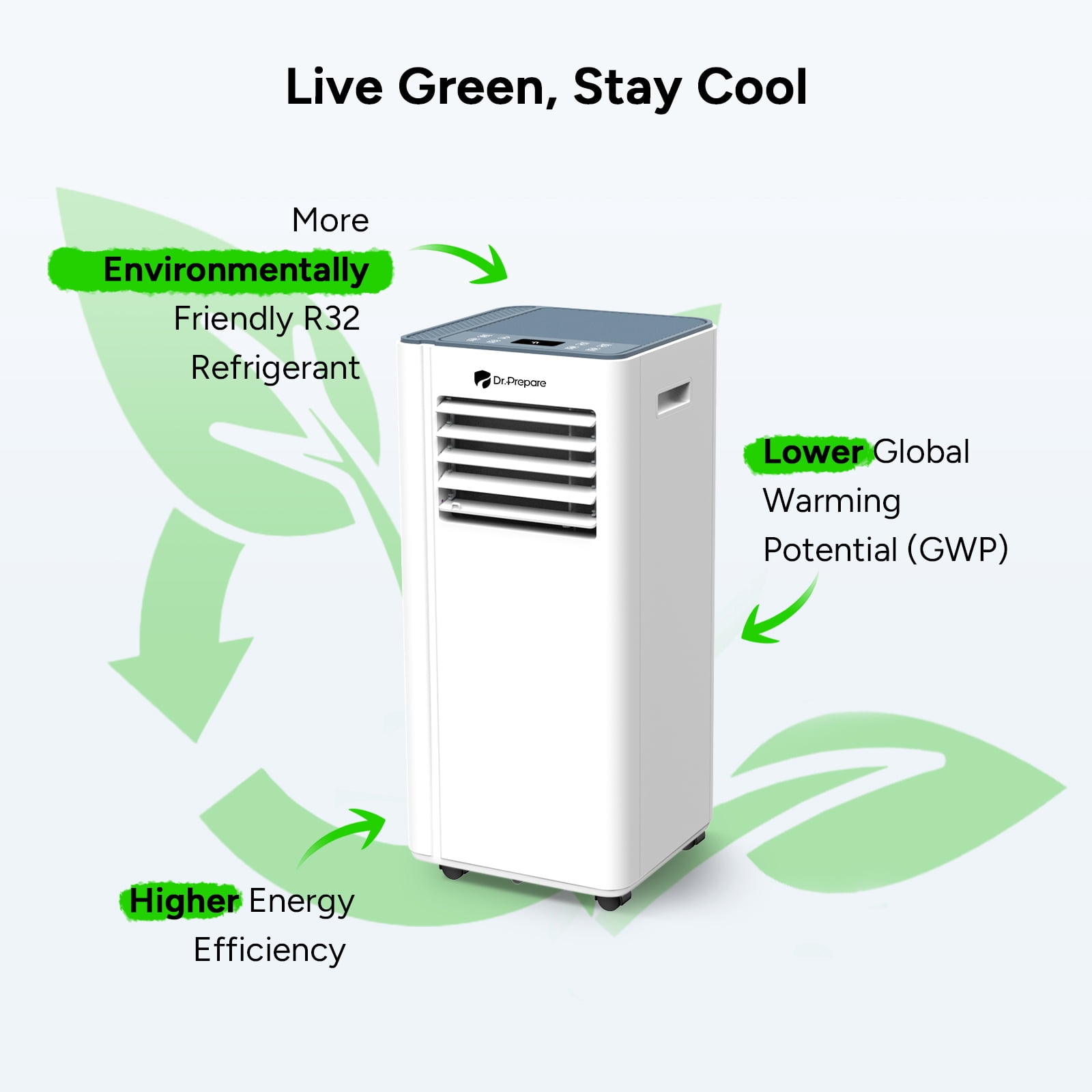 Renogy 10,000 BTU Smart WiFi Portable Air Conditioner, App & Remote Control Cooling Unit for Rooms up to 450 sq. ft. (White, 10,000 BTU) efj9i