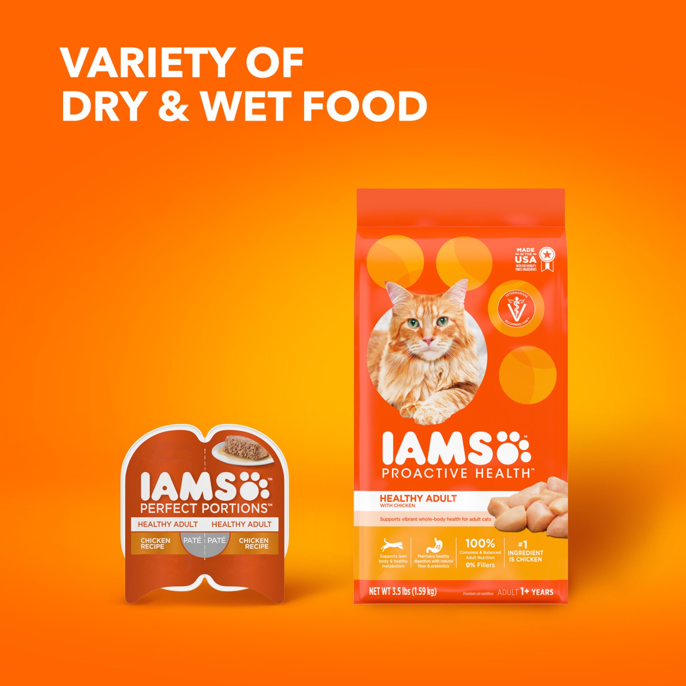 Iams Proactive Health Chicken Dry Cat Food (Chicken, 7 lb) mtw4h