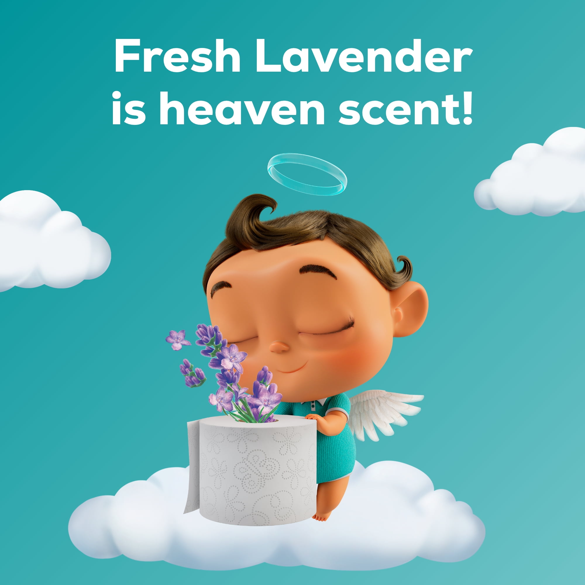 Angel Soft 2-Ply Toilet Paper, Fresh Lavender Scented, 12 Mega Rolls (320 Sheets per Roll) 9dd27